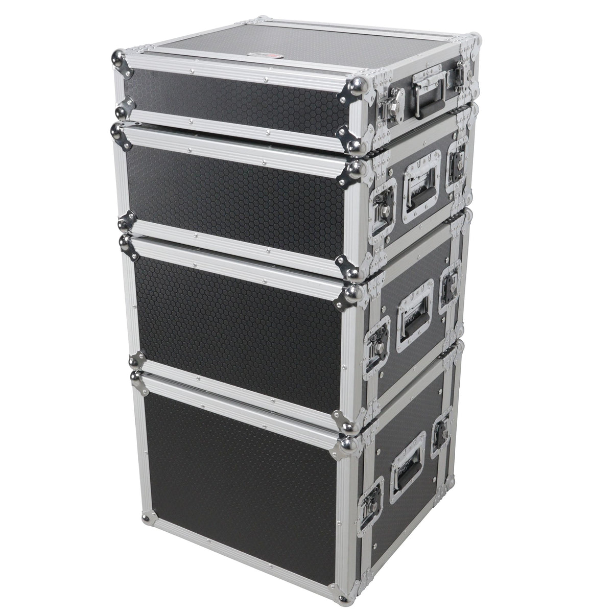 ProX 4U Deluxe Effects Rack 14" Deep Rail to Rail W/Handles.