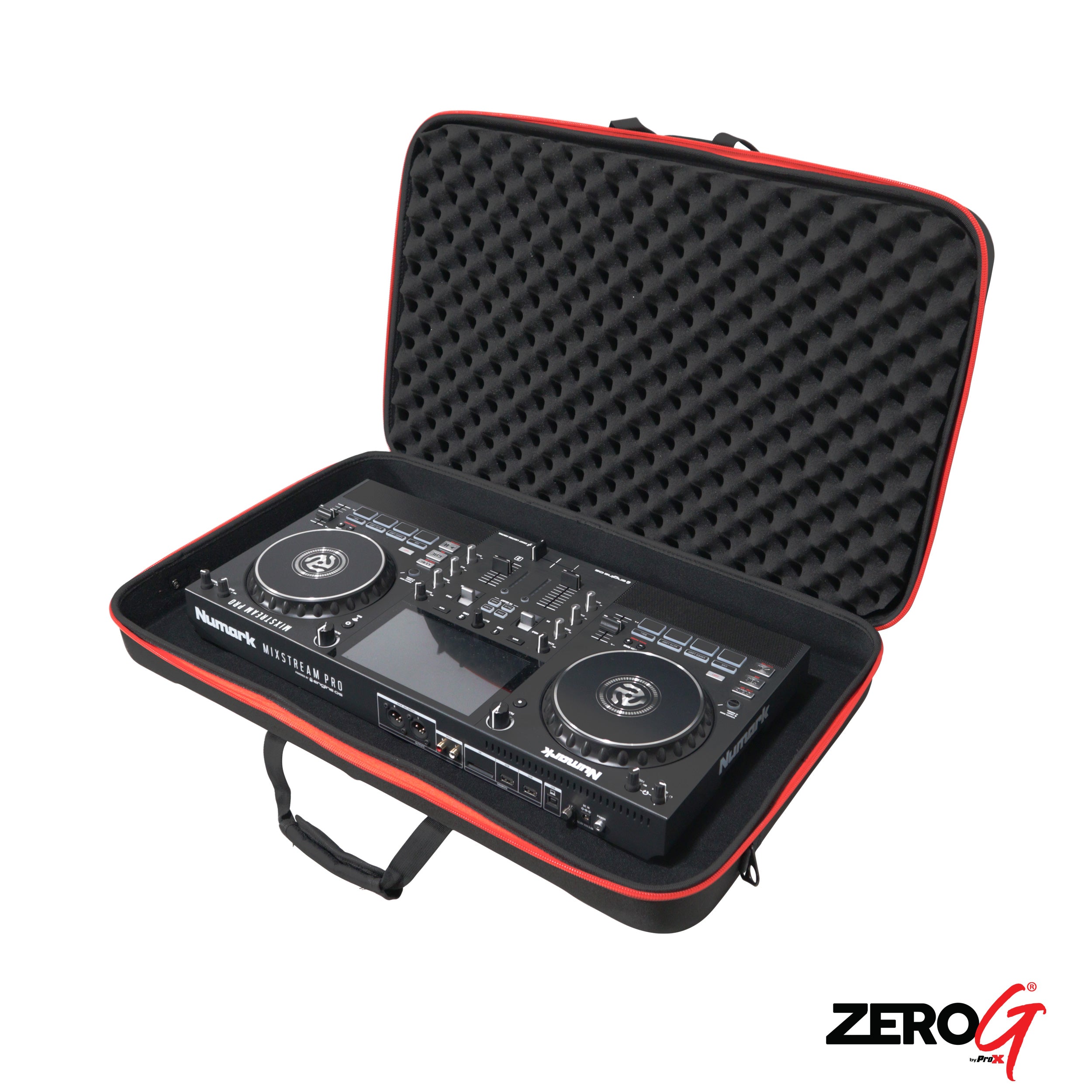 ProX ZeroG Ultra Lightweight Hard Shell DJ Controller Shoulder Strap Bag for Pioneer DDJ-RX SX3 S1 and Numark Mixstream Pro Mixdeck -