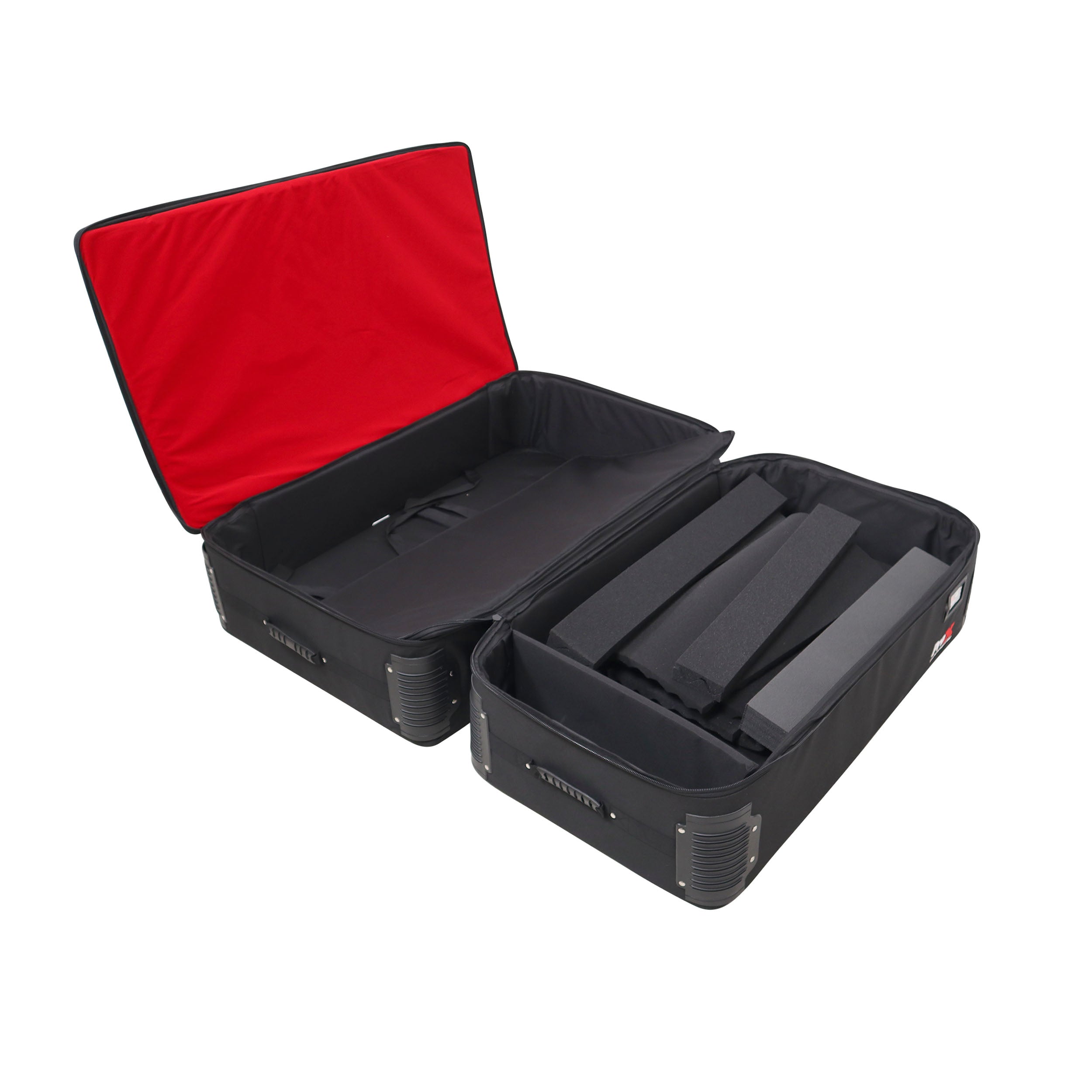 ProX Set of Two Padded Carrying Travel Bags for ProX Control Tower DJ Podium