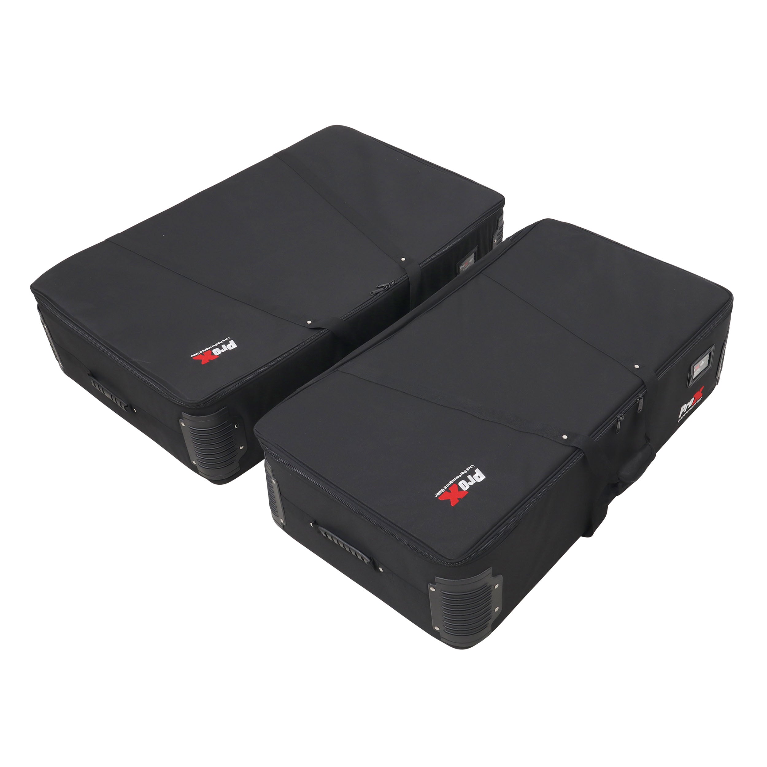 ProX Set of Two Padded Carrying Travel Bags for ProX Control Tower DJ Podium