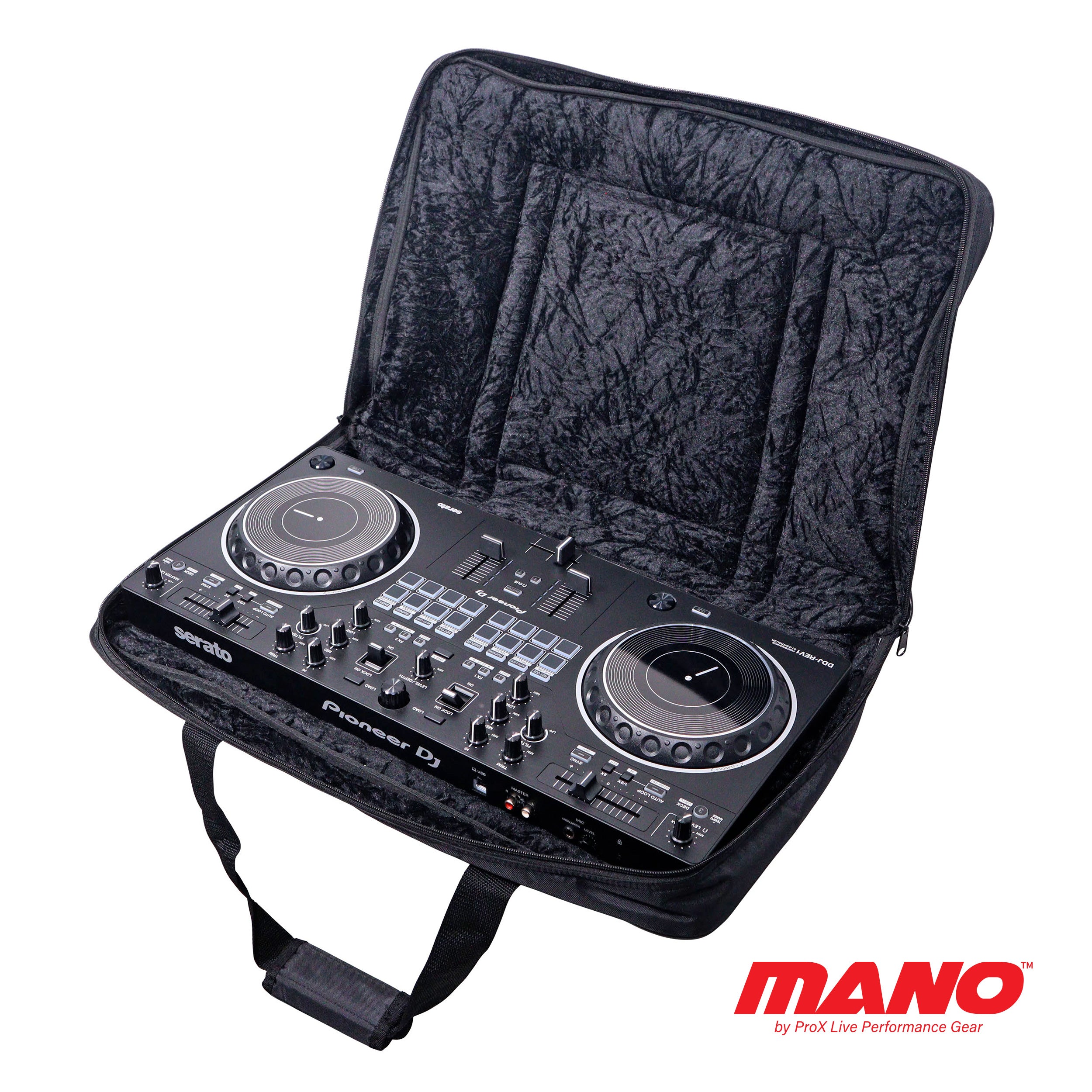 ProX MANO™ SERIES Bag fits DDJ-SR2, DDJ-RR, MIXSTREAM PRO and Similar size DJ Controllers