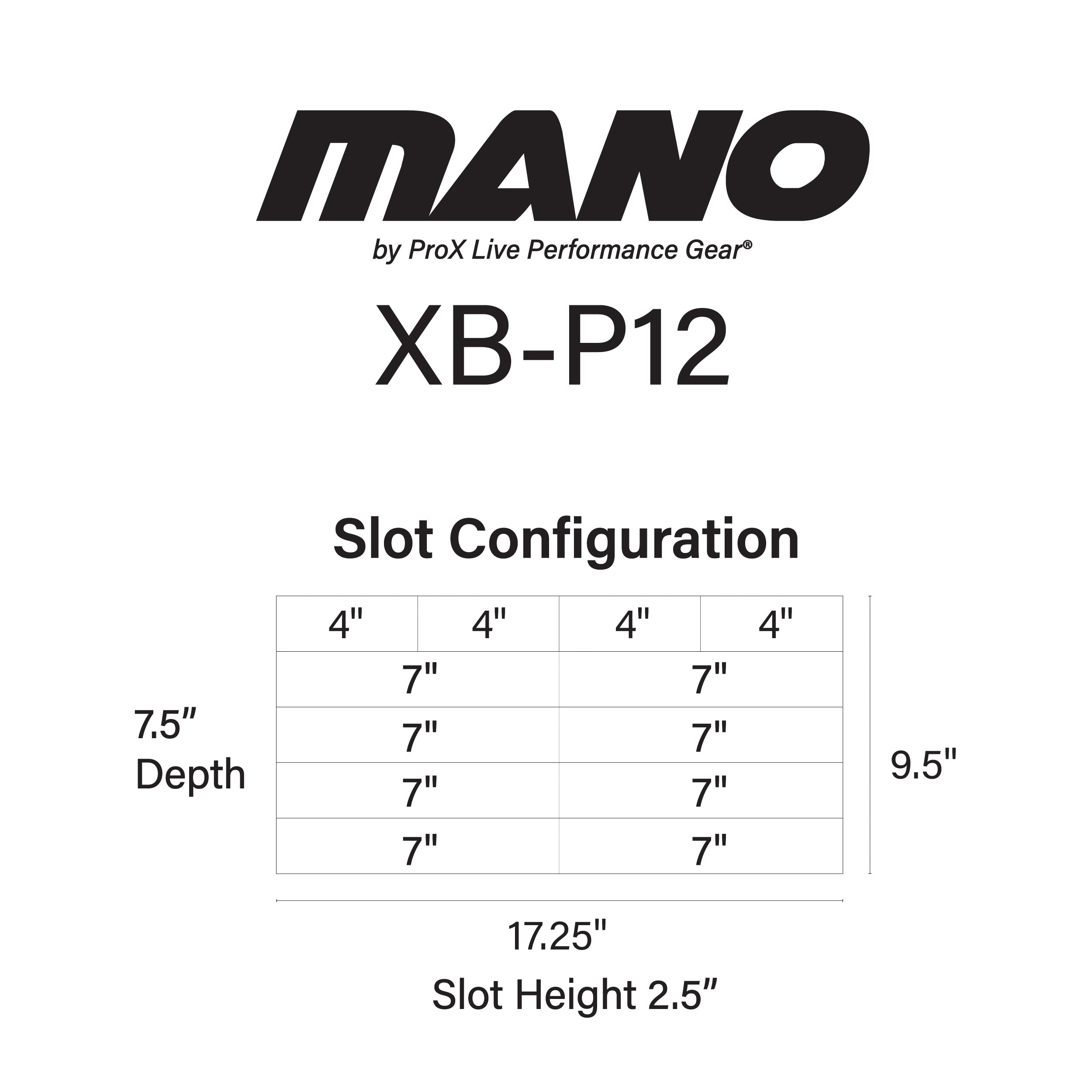 ProX MANO™ Utility Carry Hand Bag Organizer with Dividers For Cables, LED Lighting, Tools, Mics, and Accessories.