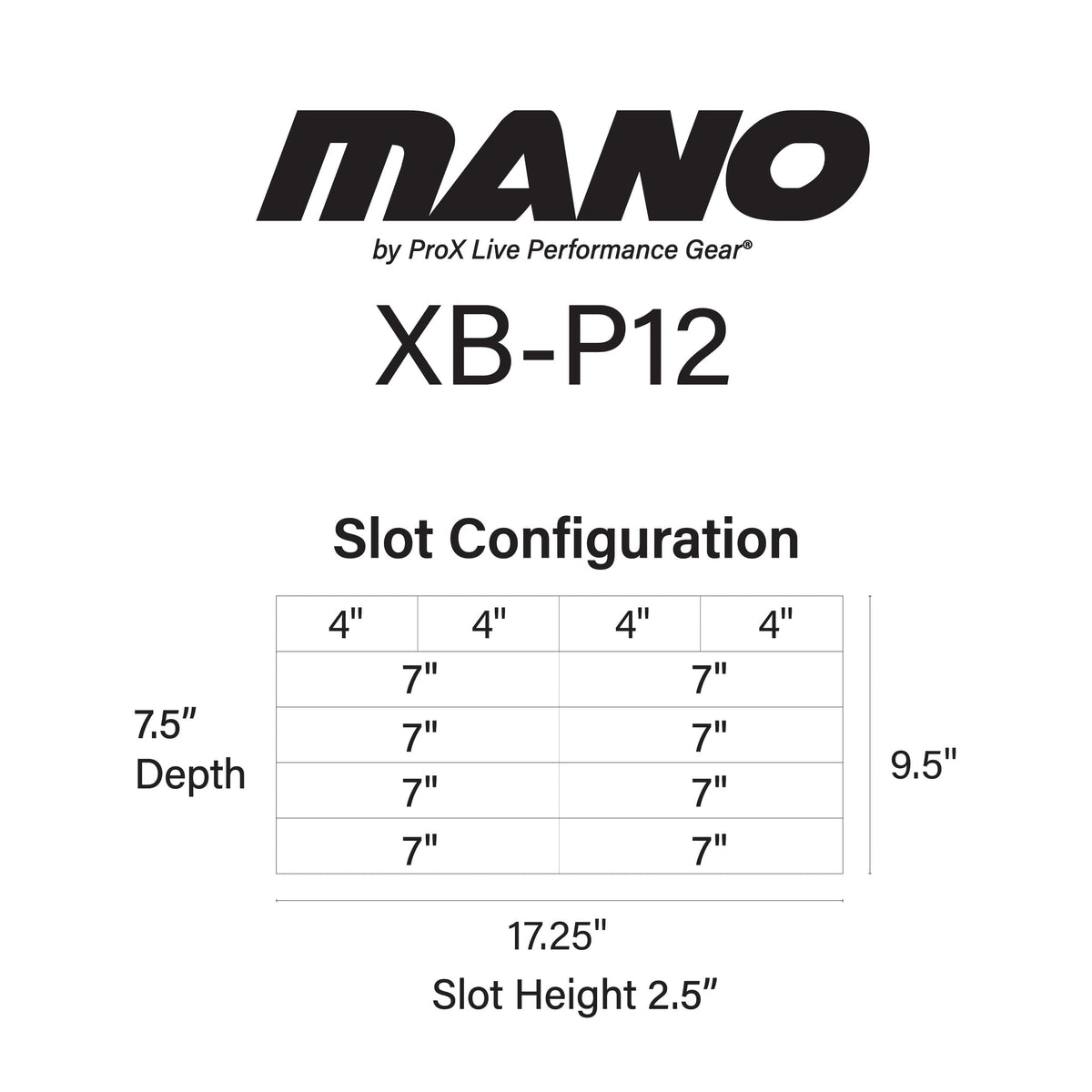 ProX MANO™ Utility Carry Hand Bag Organizer with Dividers For Cables, LED Lighting, Tools, Mics, and Accessories..