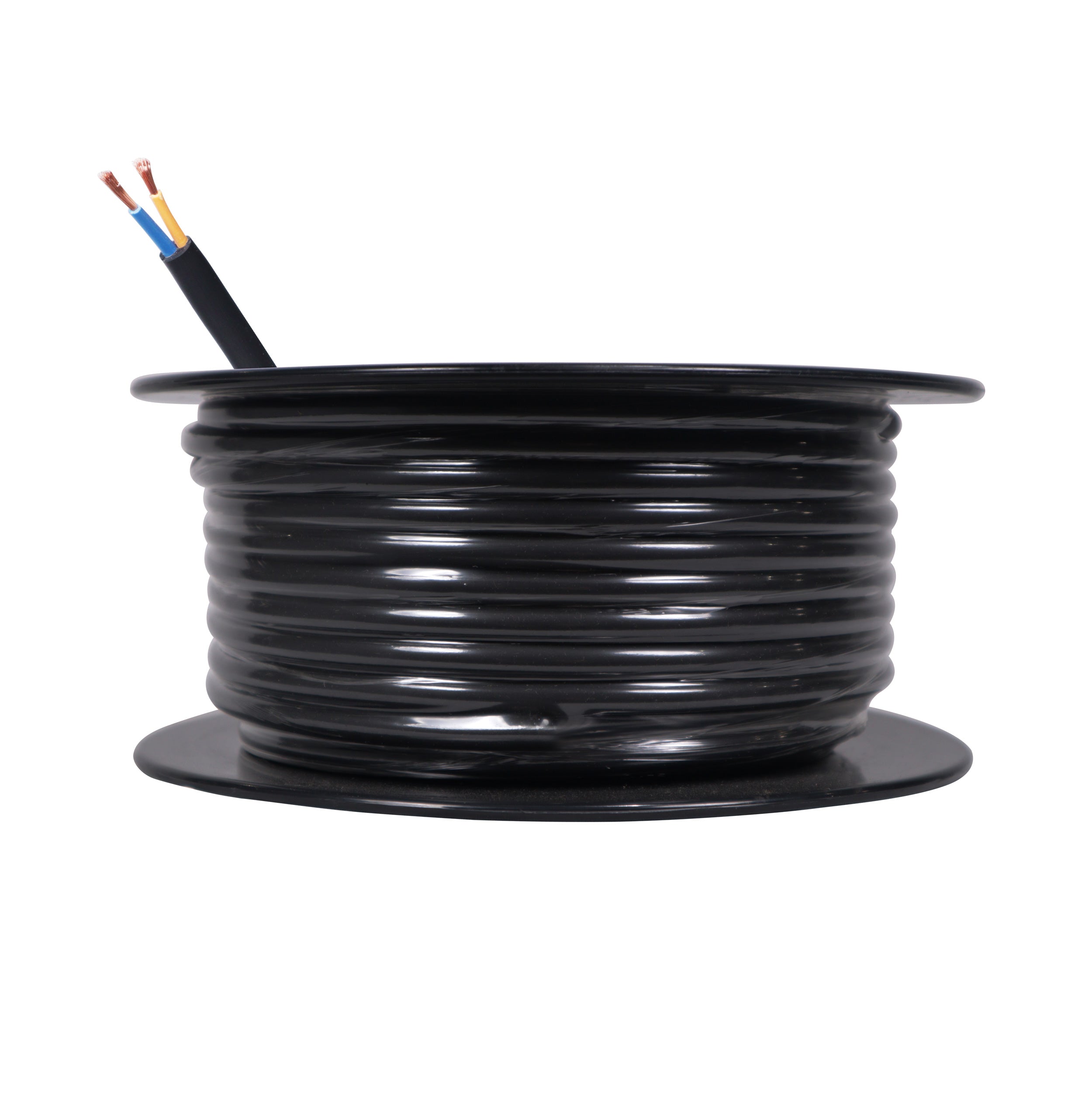 ProX 100 Ft. 12 AWG 2 Conductor Hybrid Passive Speaker Wire Bulk Cable Spool Black