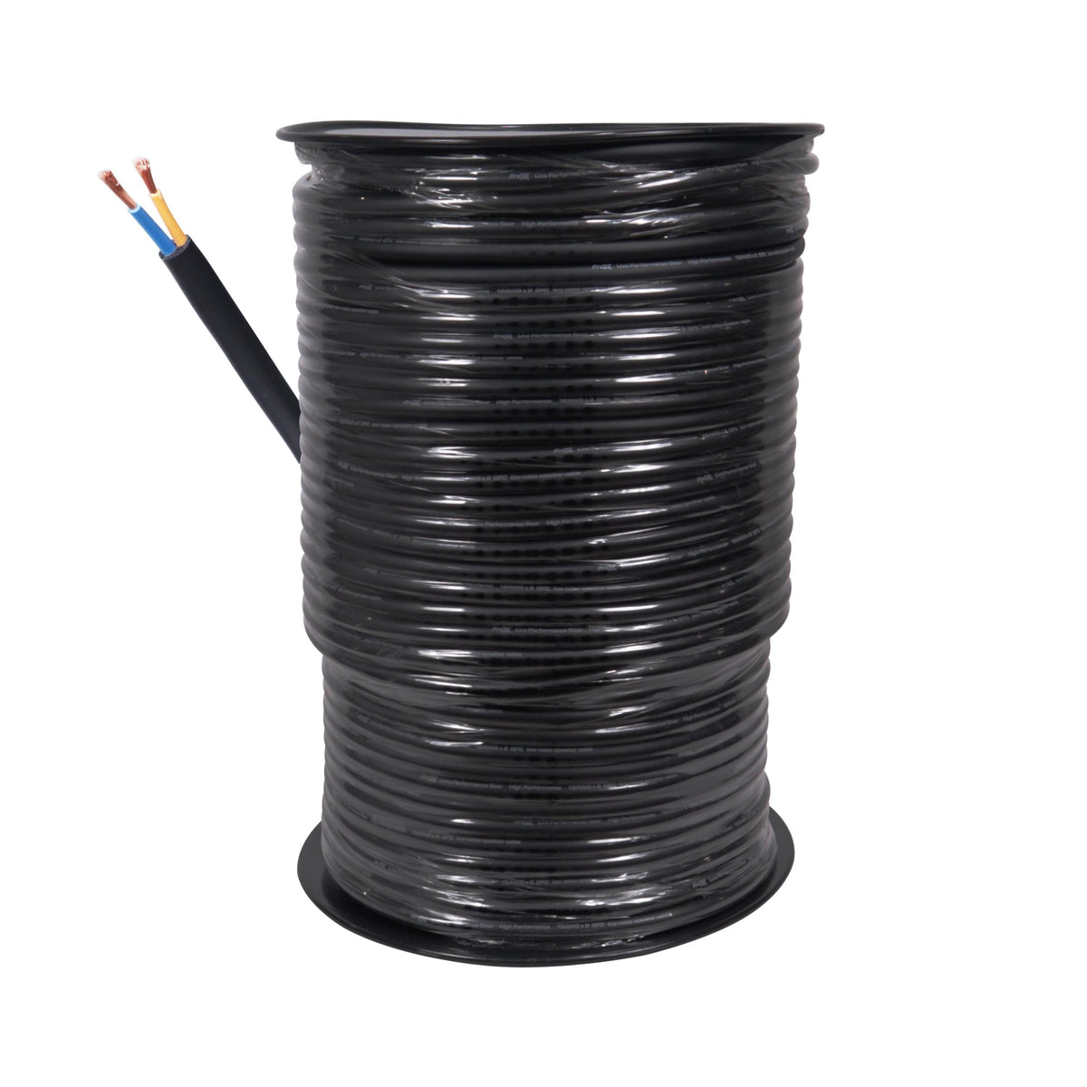 ProX 500 Ft. 12 AWG 2 Conductor Hybrid Passive Speaker Wire Bulk Cable Spool Black.