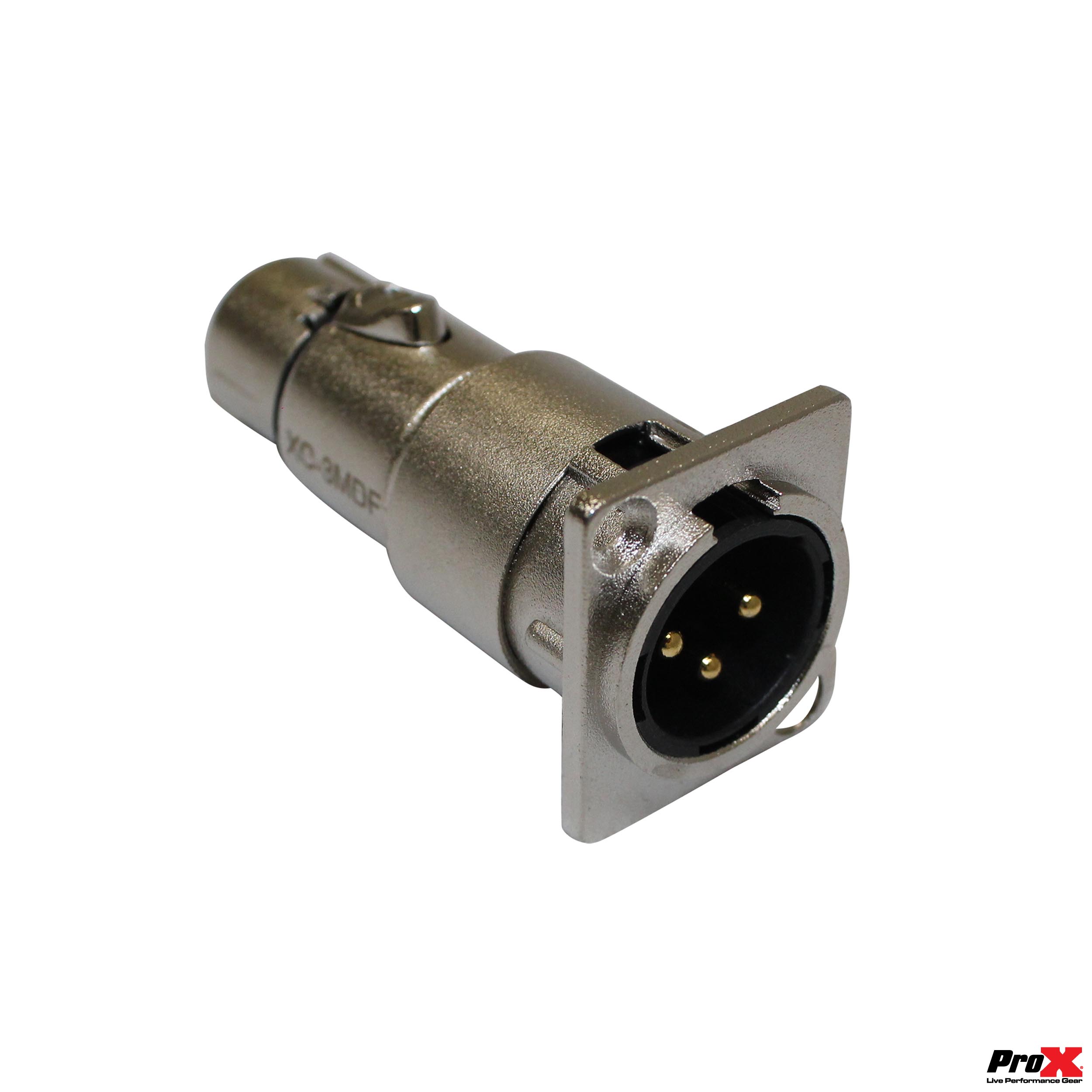 ProX XLR Male To Female Adapter For Panel Mount