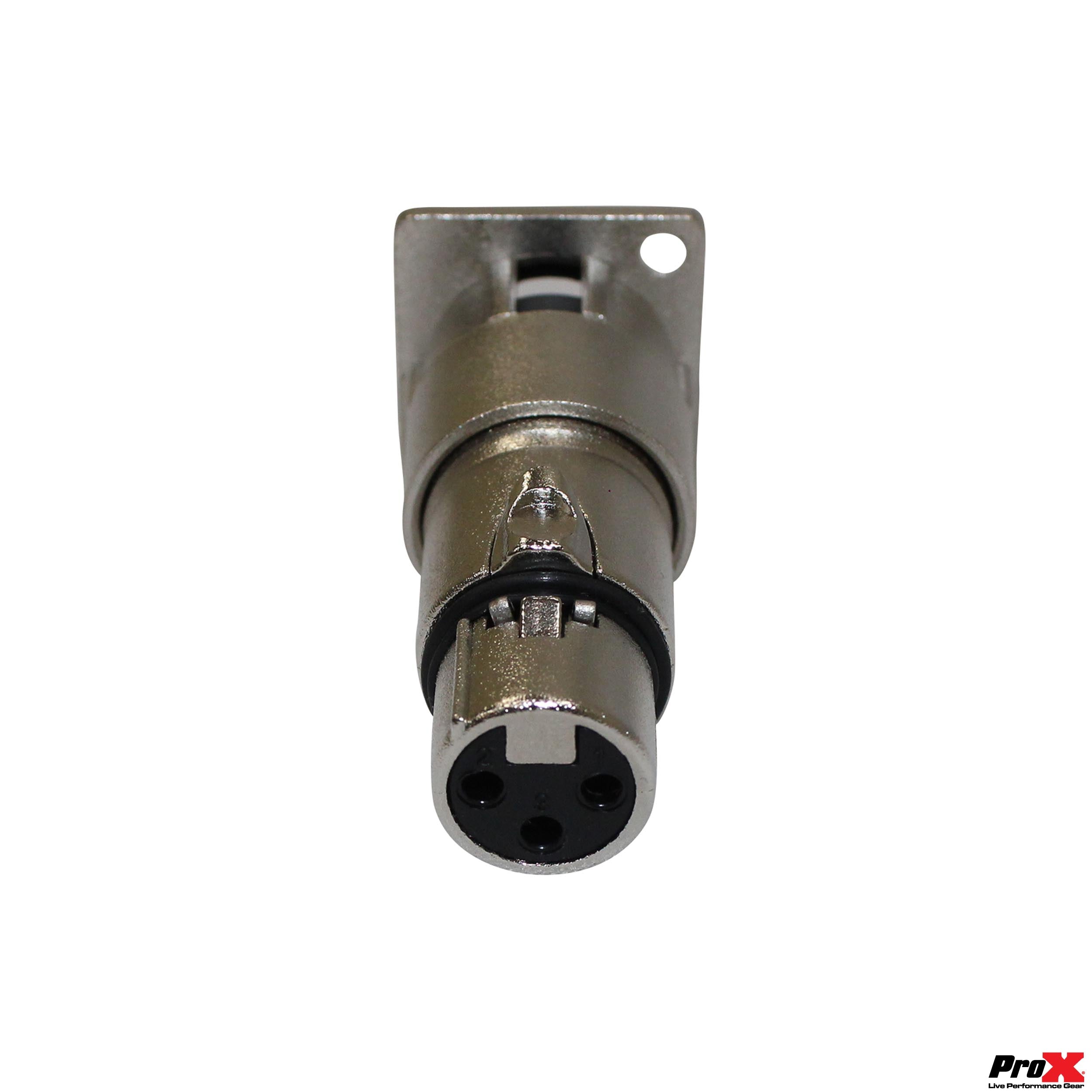 ProX XLR Male To Female Adapter For Panel Mount