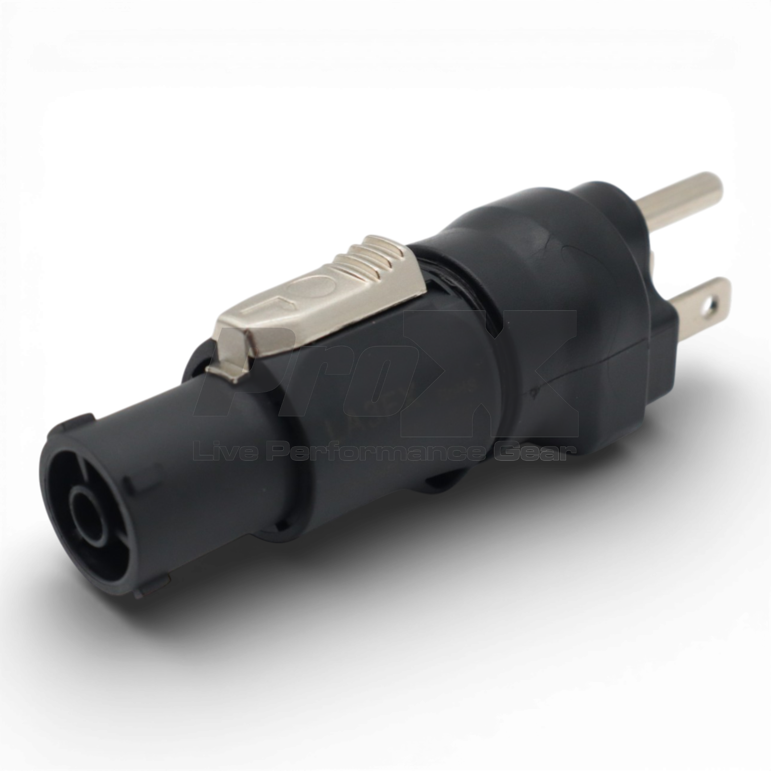 ProX Edison Nema 515P Male to True1 Female Black locking Connector Power Coupler Adapter