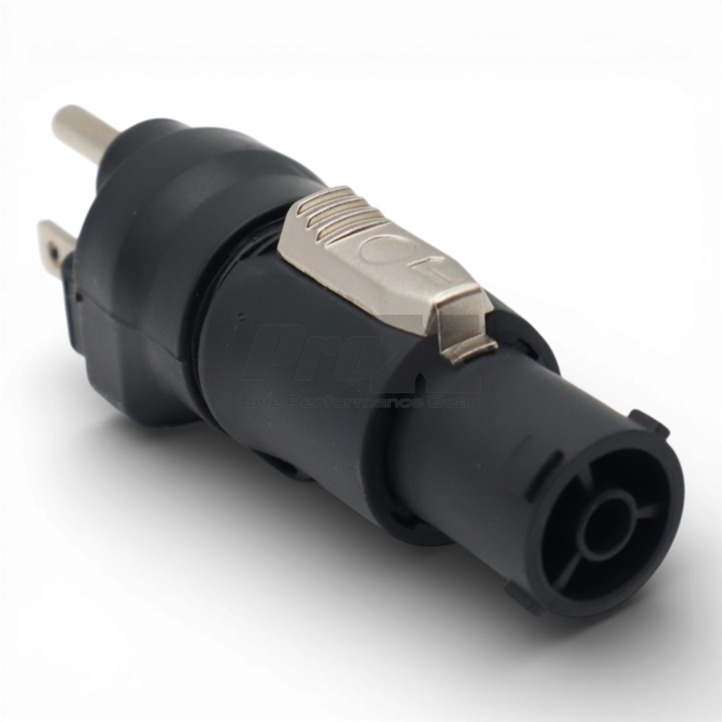 ProX Edison Nema 515P Male to True1 Female Black locking Connector Power Coupler Adapter