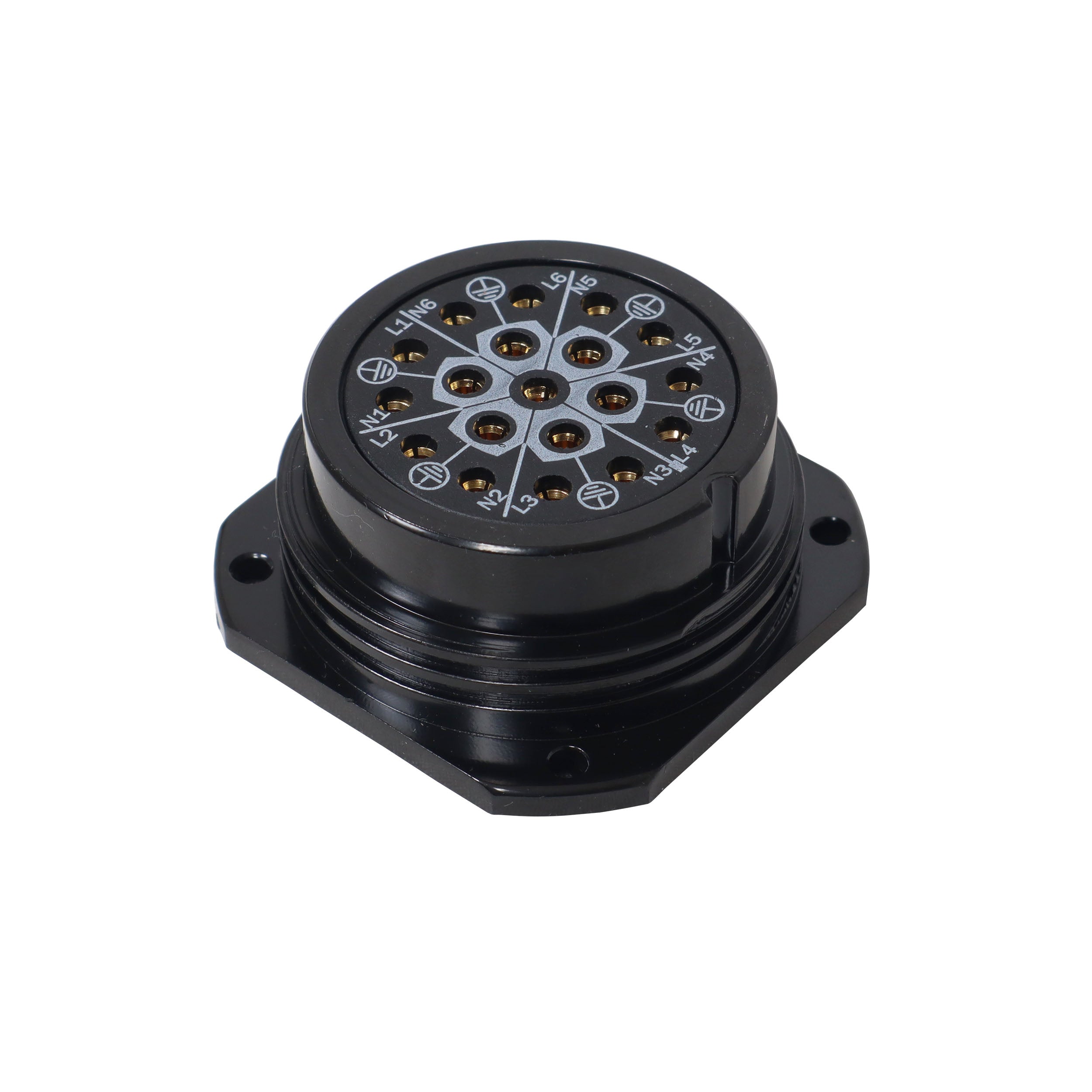 ProX 19-Pin Panel Female Connector - Solder Type - Kupo PLS-5219SF