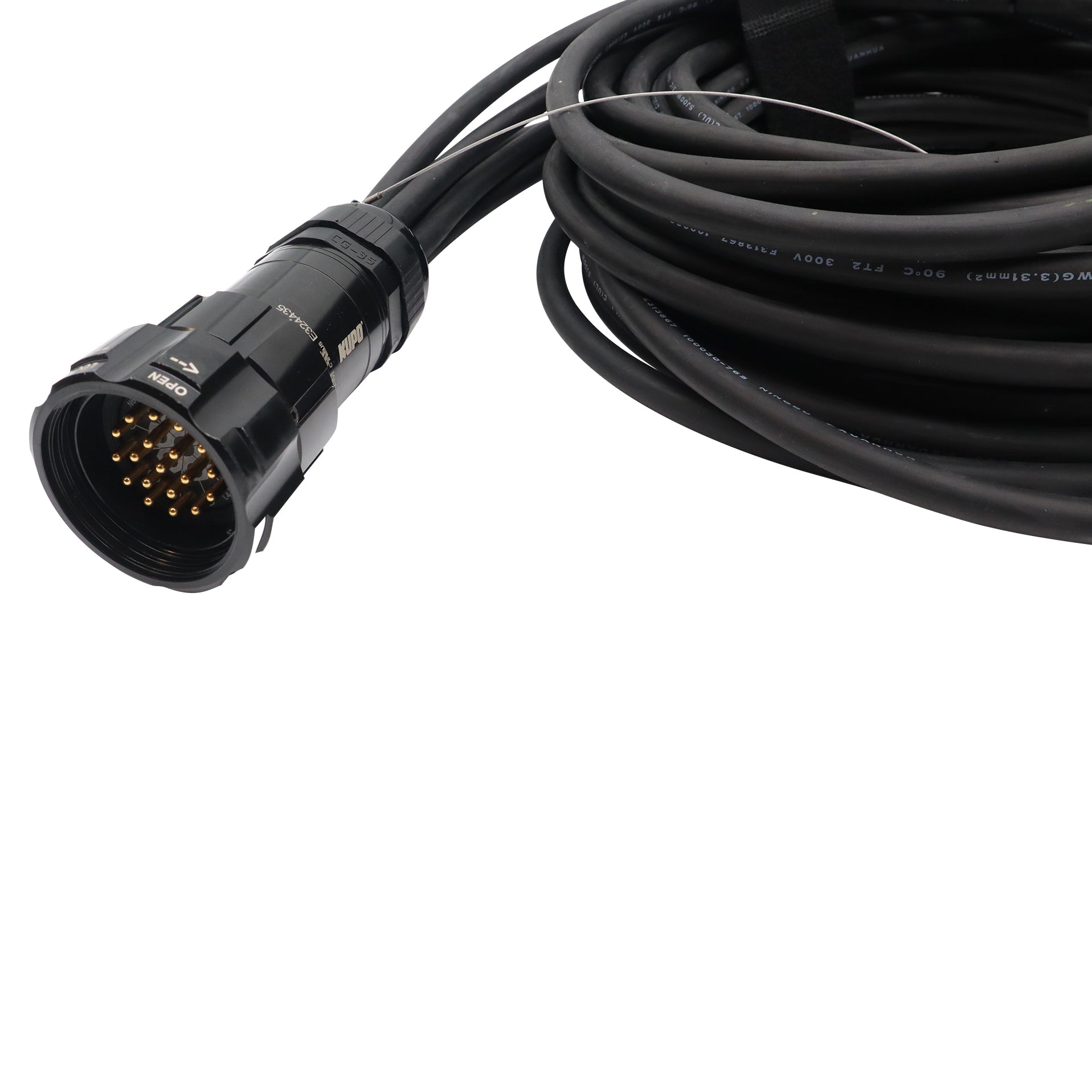 ProX 19-Pin Kupo WPS-5219LM to 6x PowerCon Blue 2x 6ft 2x 10ft 2x 16f SJOOW - 12AWG