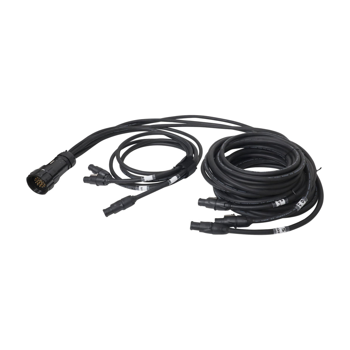 ProX 19PIN Kupo WPS-5219LM to 6x Rean True1 PowerCon 3, 5, 10, 15, 20, 25 ft SJOOW - 12AWG.