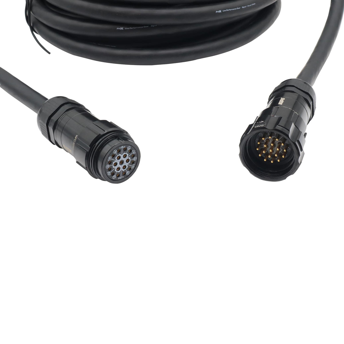 ProX Power Distribution 50Ft 19 Pin Male to Female 12 AWG Extension Cable.