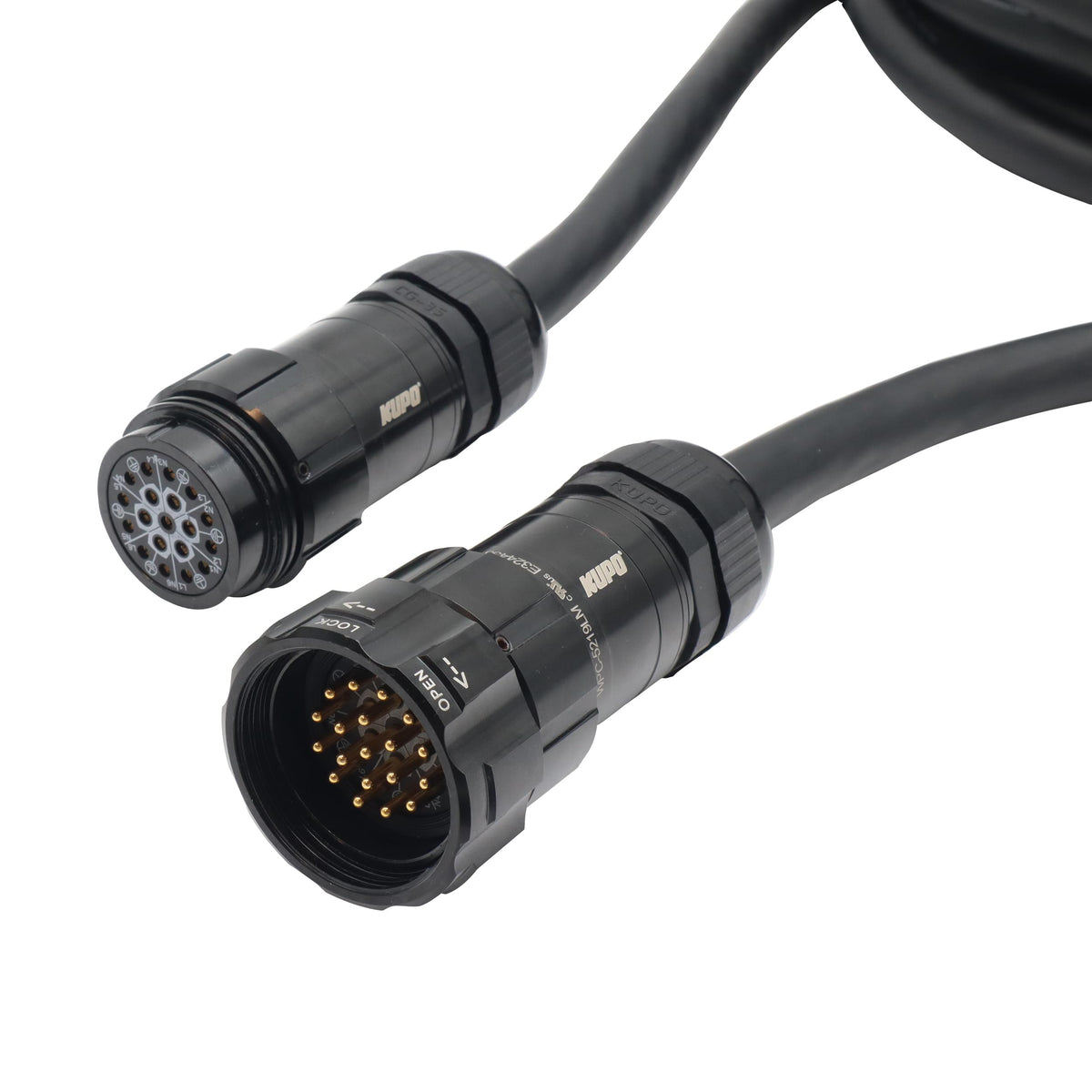 ProX Power Distribution 50Ft 19 Pin Male to Female 12 AWG Extension Cable.