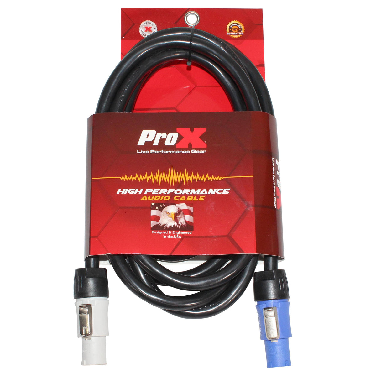 ProX 10 Ft. High Performance 12AWG Blue to Gray Link Cable for Power Connection compatible devices.