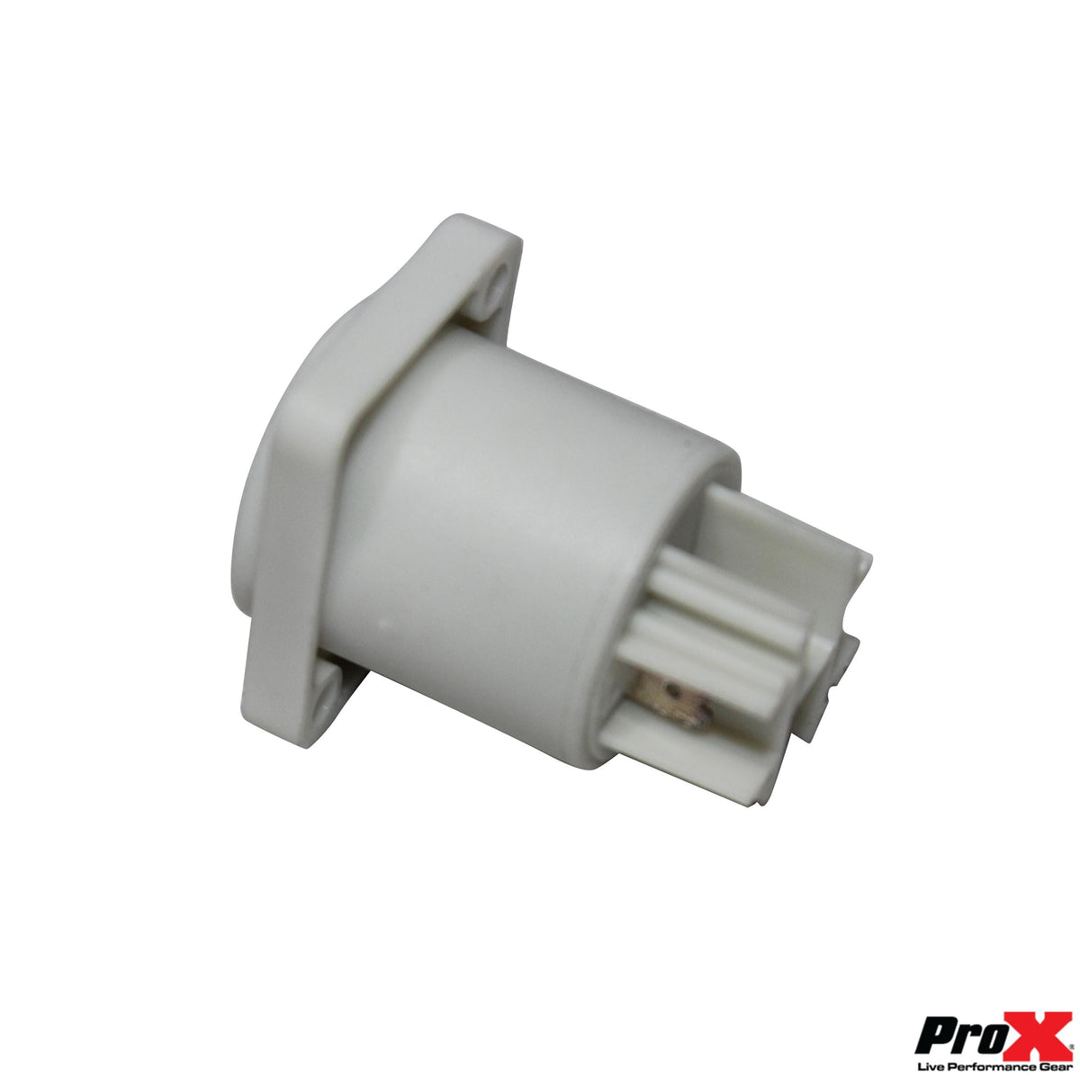 ProX Panel Mount Gray Power Connector Female Connector for Power Connector compatible devices.