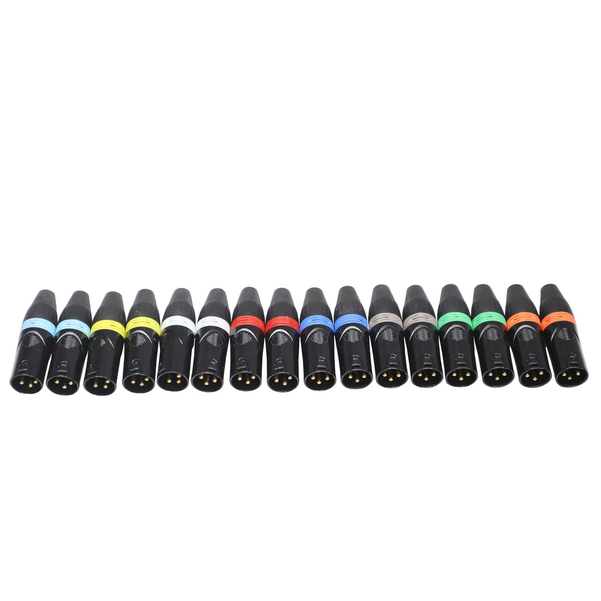 ProX 8 Color Ring Replacements for XLR Cables 16 Pack - Identify your cable lenght for all ProX XLR Cables.