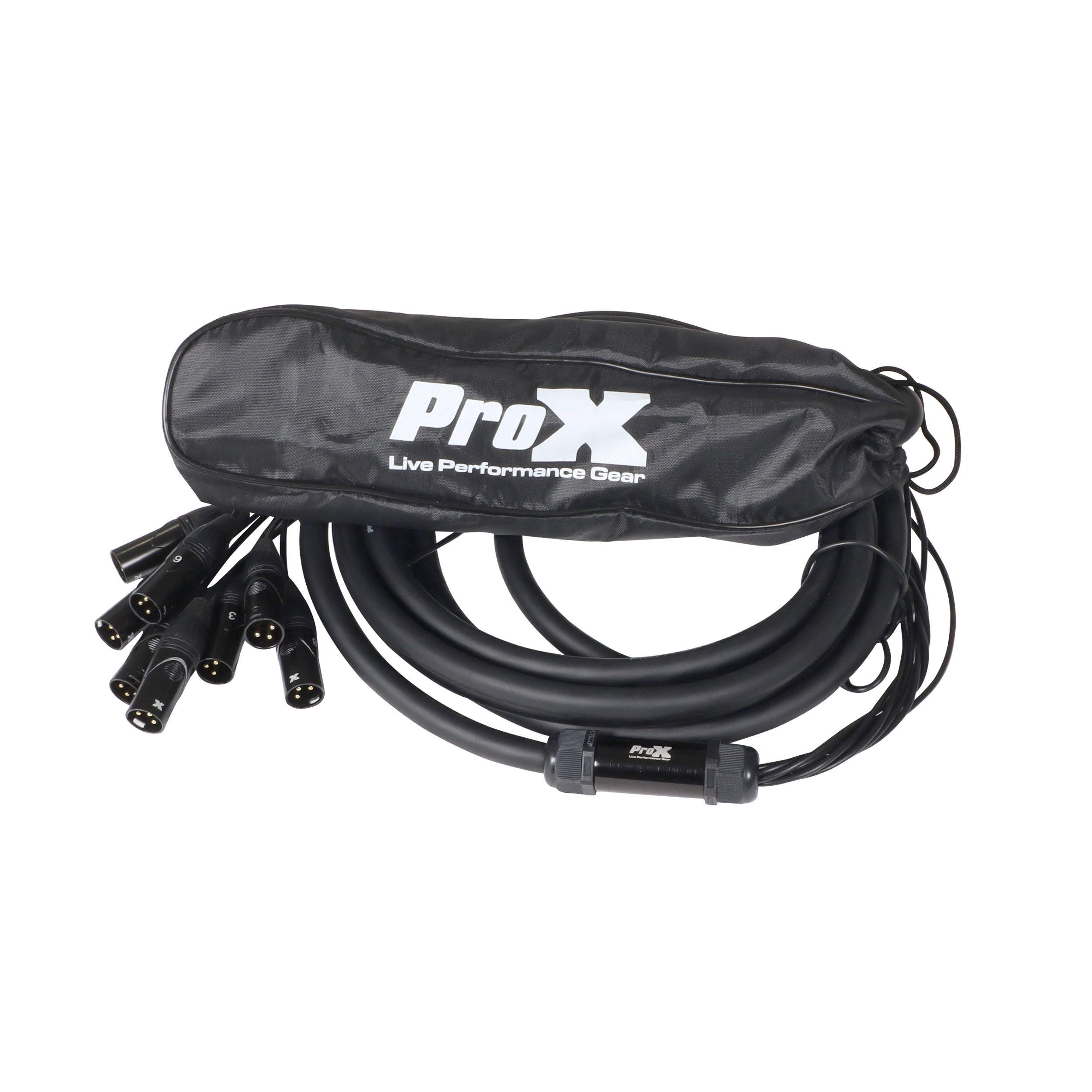 ProX 20 Ft. XLR Stage Recording Extension Box Snake 8 XLR-F Send Inputs