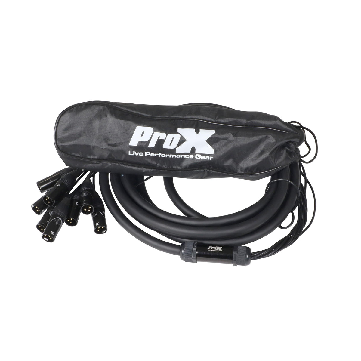 ProX 20 Ft. XLR Stage Recording Extension Box Snake 8 XLR-F Send Inputs.