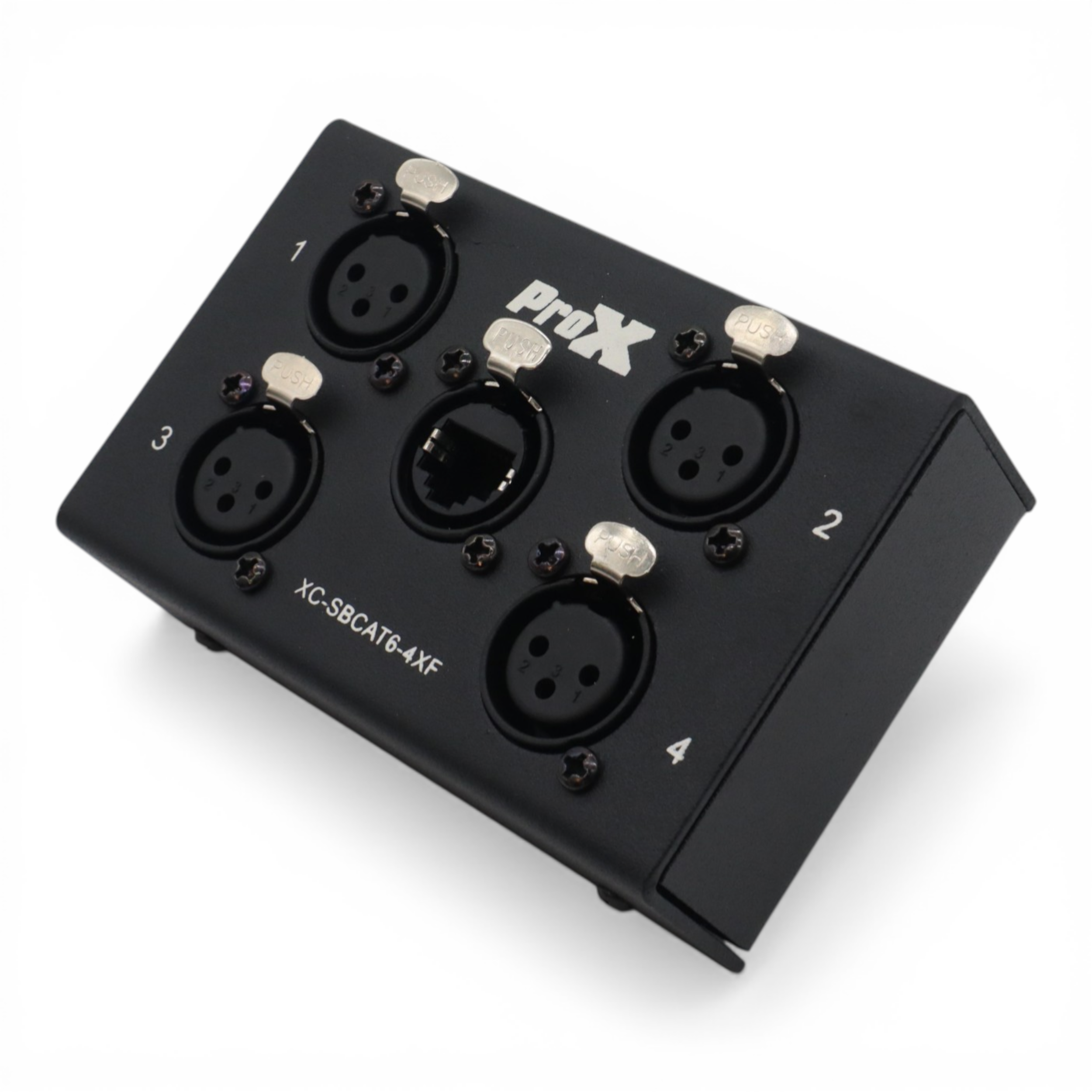 ProX 4 Channel XLR-F CAT6 Audio/DMX Portable Snake Box