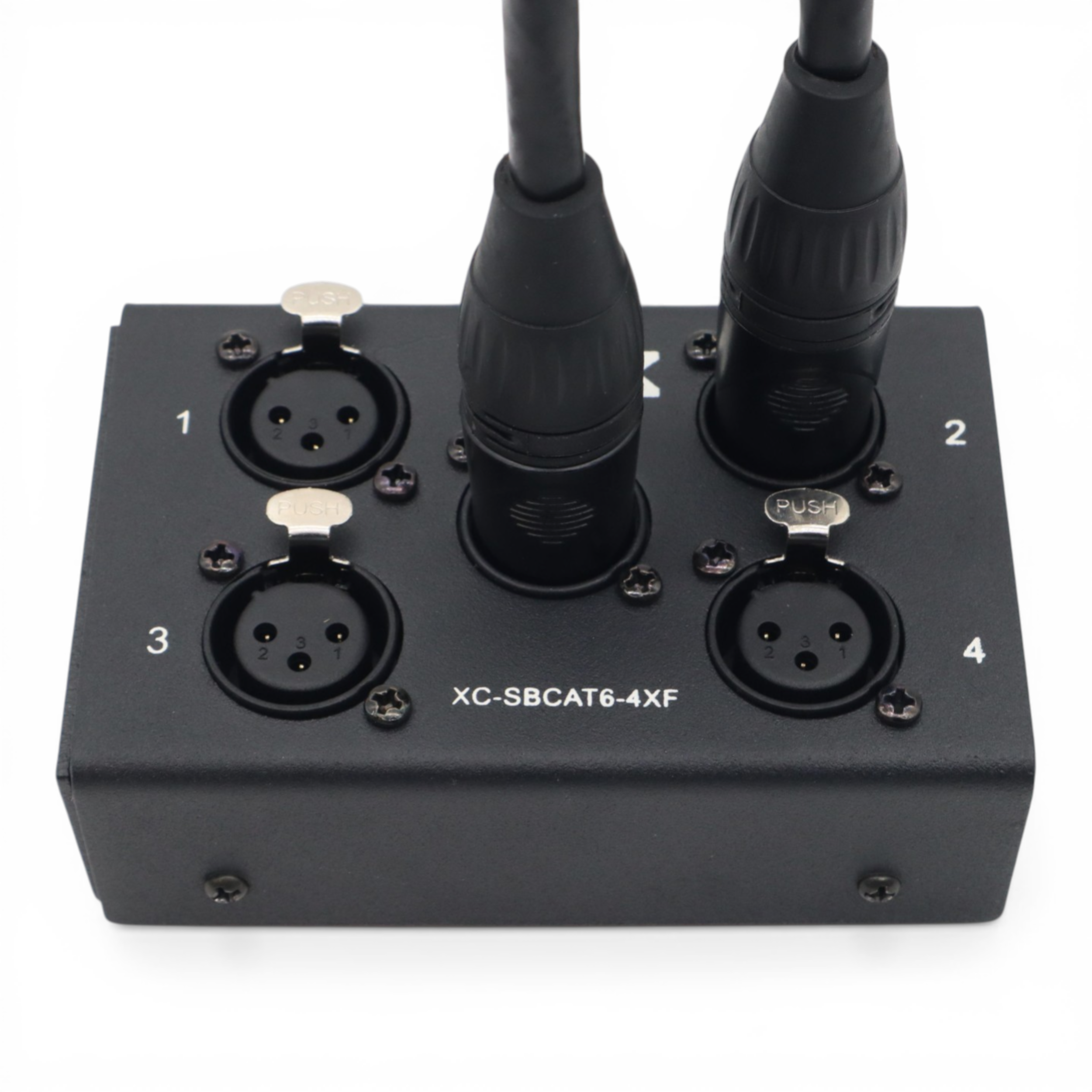 ProX 4 Channel XLR-F CAT6 Audio/DMX Portable Snake Box