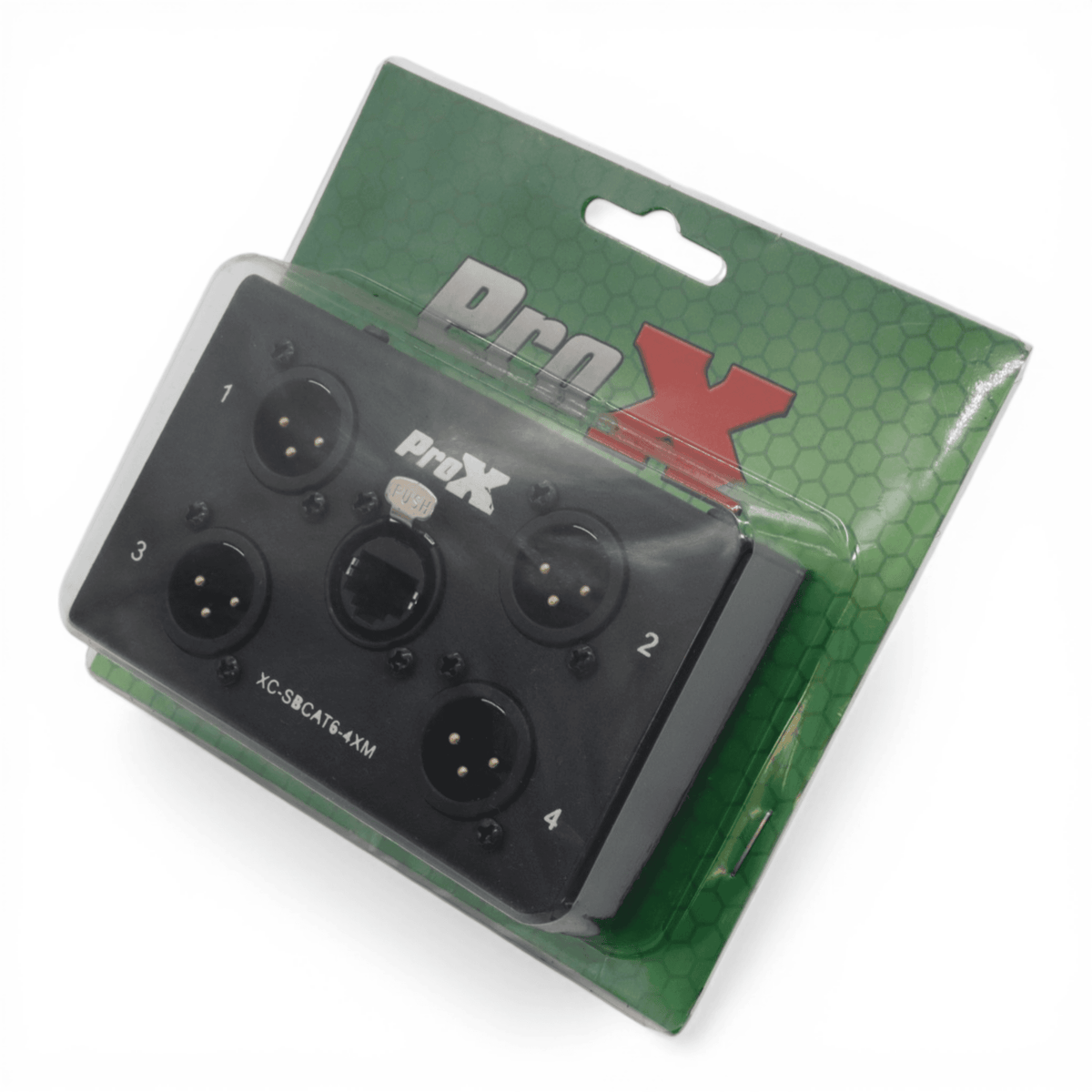 ProX 4 Channel XLR-M CAT6 Audio/DMX Portable Snake Box.