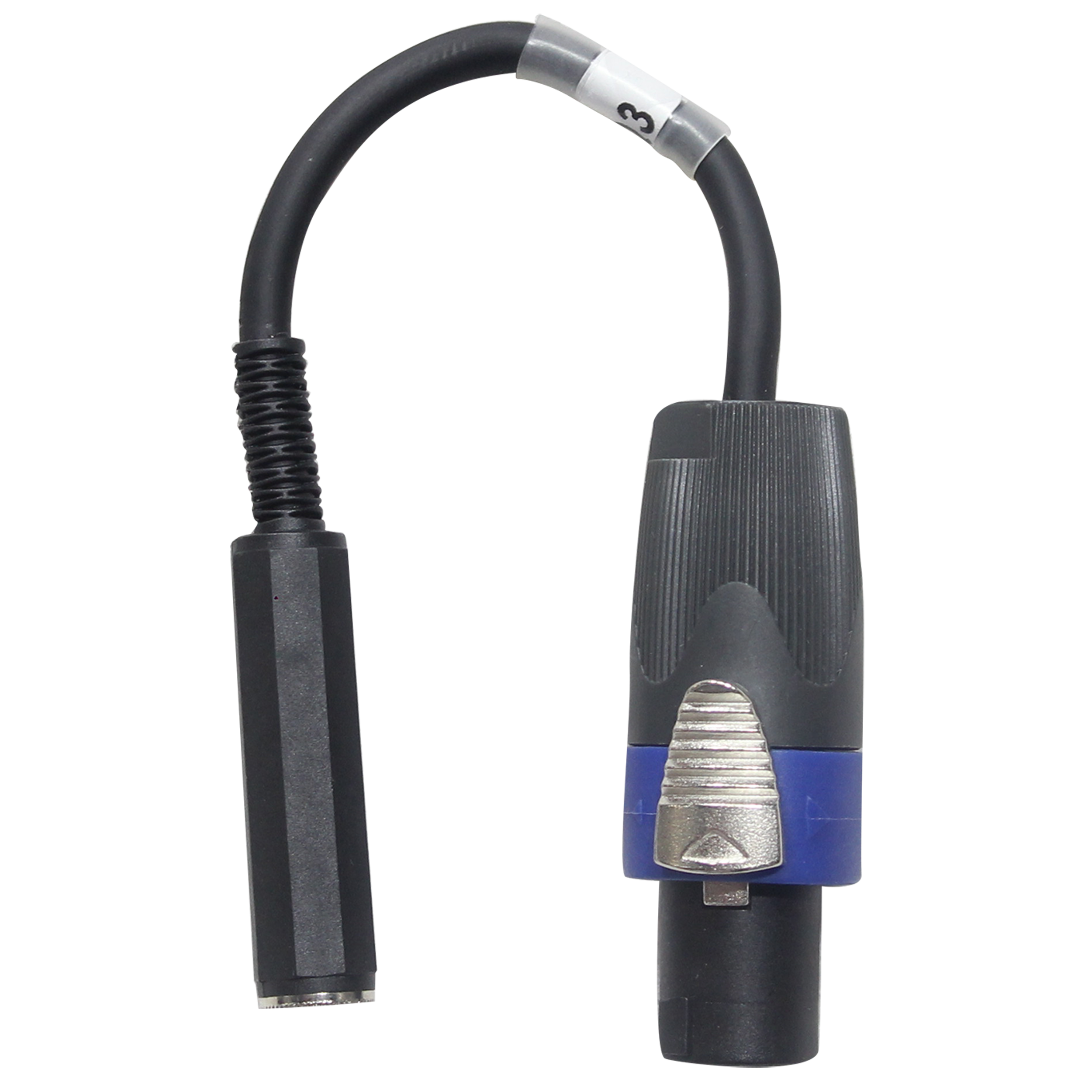 ProX 6" Speaker Twist connector Male to 1/4" TS-F Female High Performance Speaker Cable