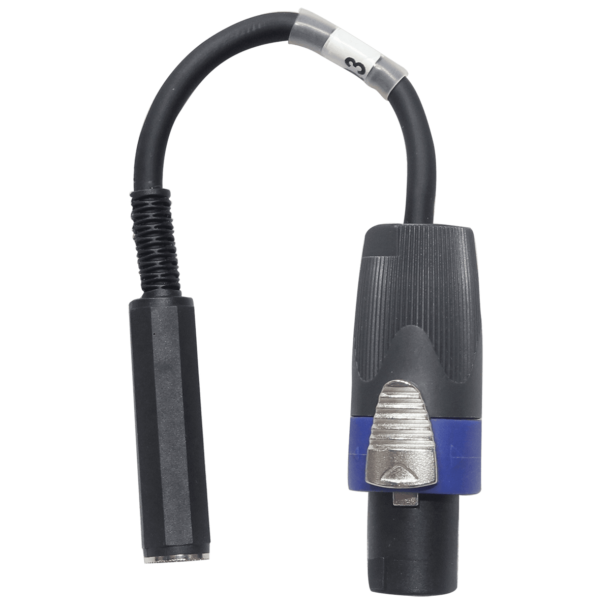 ProX 6" Speaker Twist connector Male to 1/4" TS-F Female High Performance Speaker Cable.