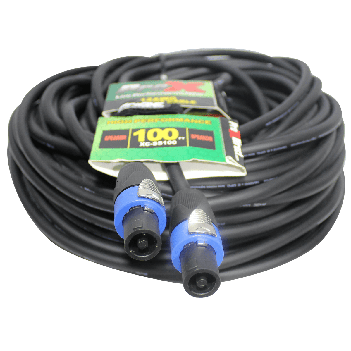 ProX 100 Ft. Speak Twist 2 Conductor 12AWG High Performance Speaker Cable.