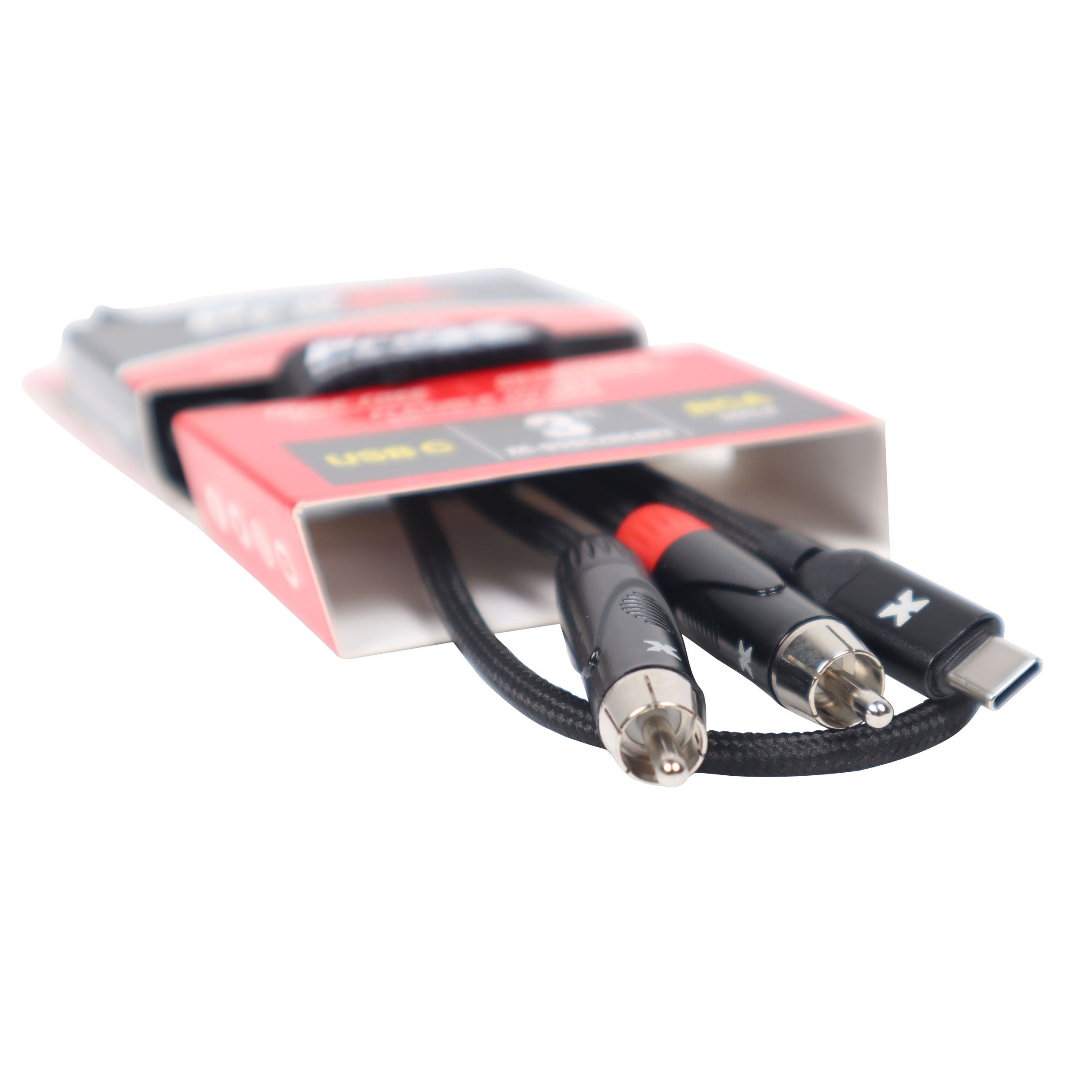 ProX 3FT USB-C to Dual RCA Smartphone and Laptop to Mixer, Amplifier, Powered Speaker and Console Interface