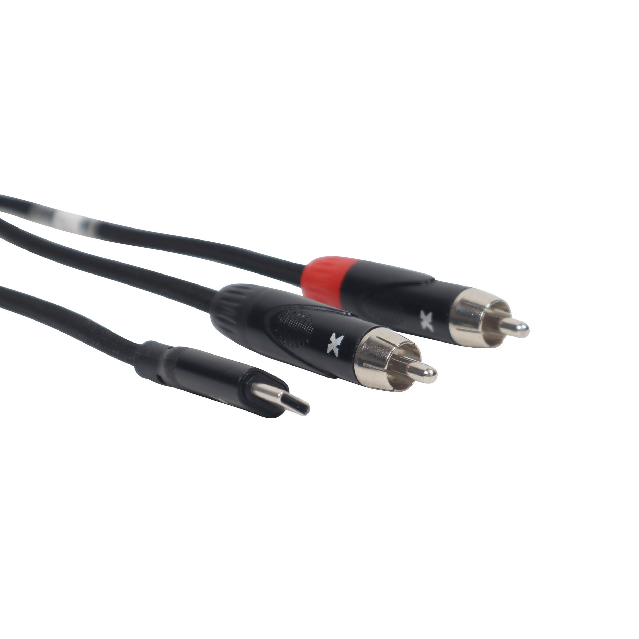 ProX 3FT USB-C to Dual RCA Smartphone and Laptop to Mixer, Amplifier, Powered Speaker and Console Interface