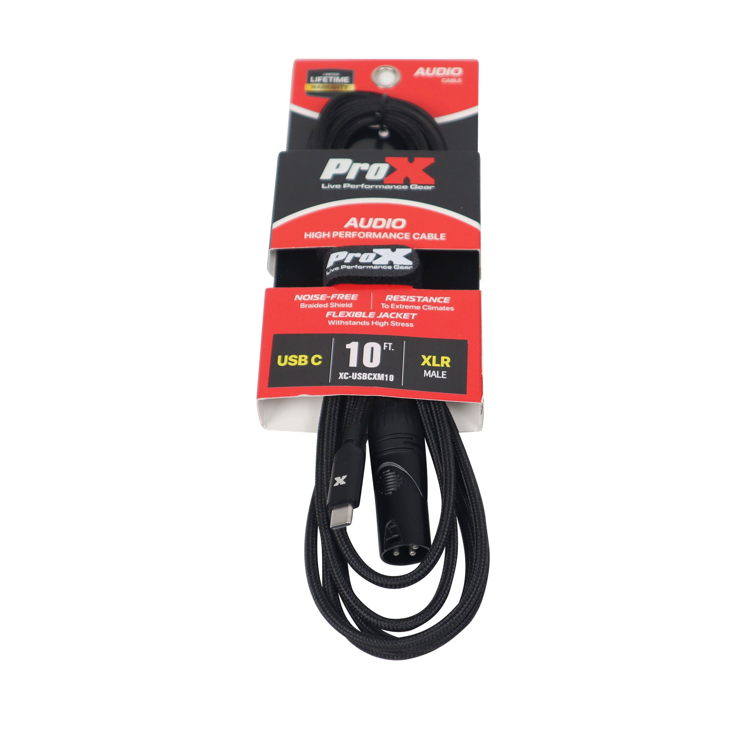 ProX 10FT USB-C to XLR Male Audio Cable – Smartphone and Laptop to Mixer, Amplifier, Powered Speaker and Console Interface