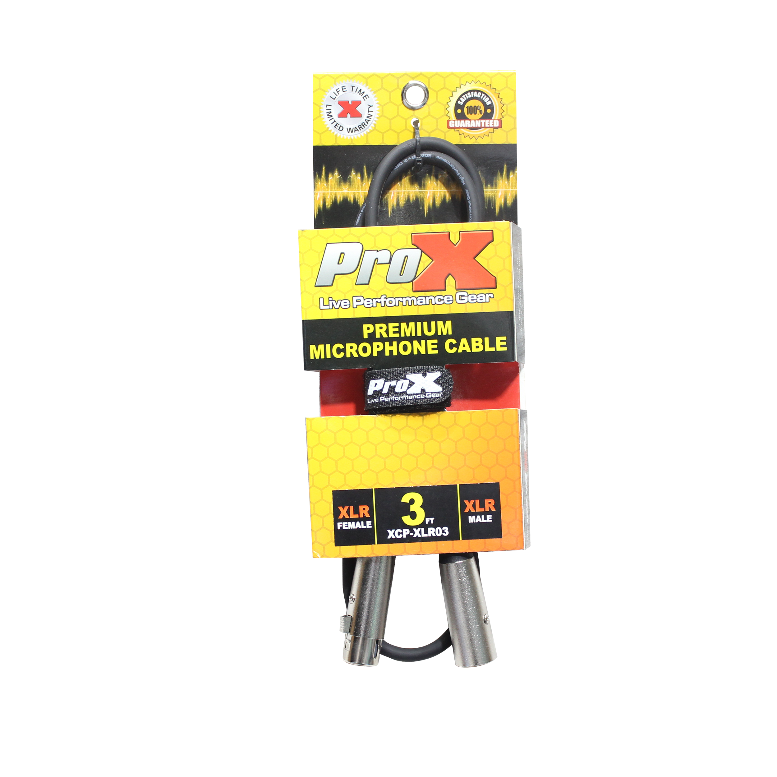 ProX 3 Ft. Balanced XLR3-F to XLR3-M Premium Audio Microphone Cable