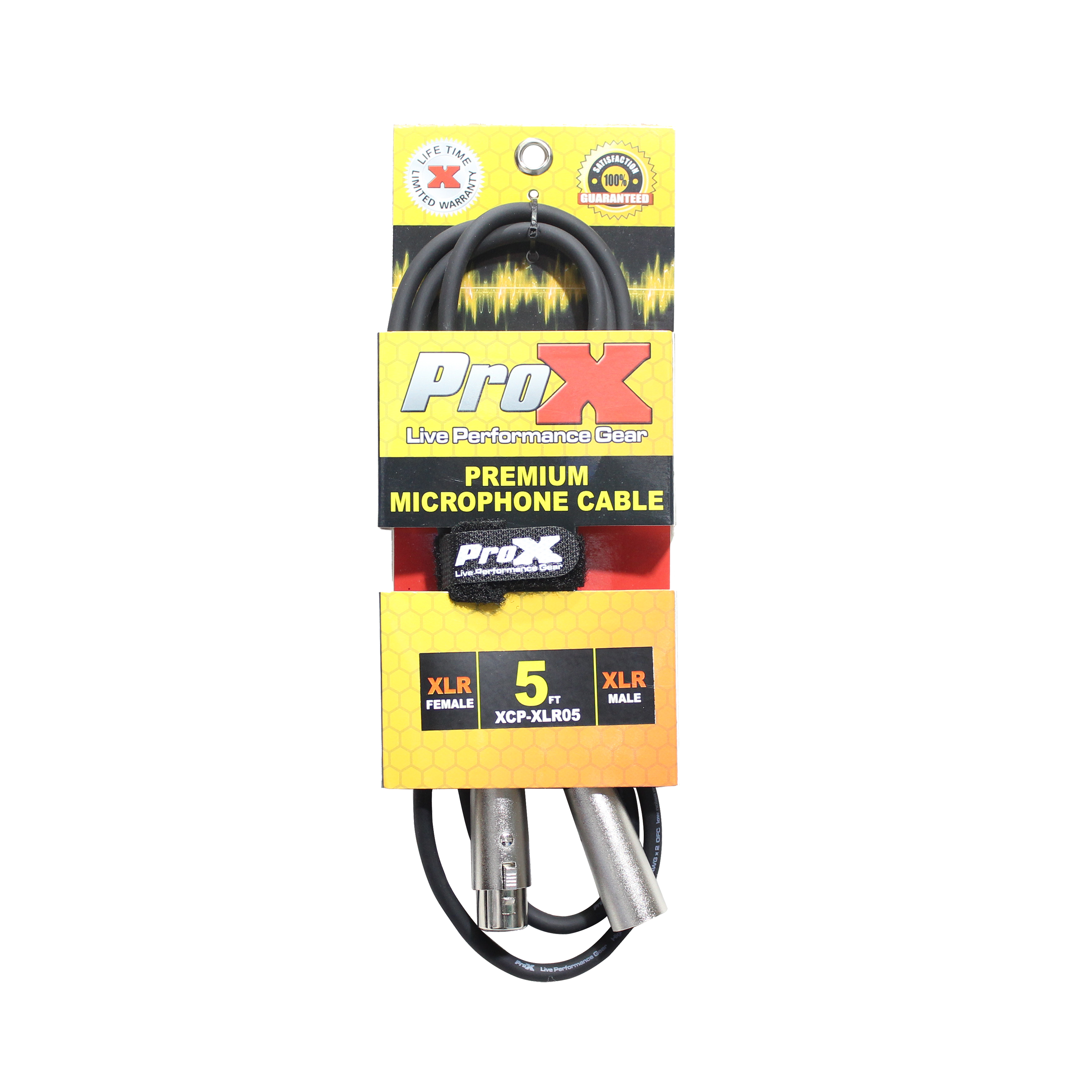 ProX 5 Ft. Balanced XLR3-F to XLR3-M Premium Audio Microphone Cable