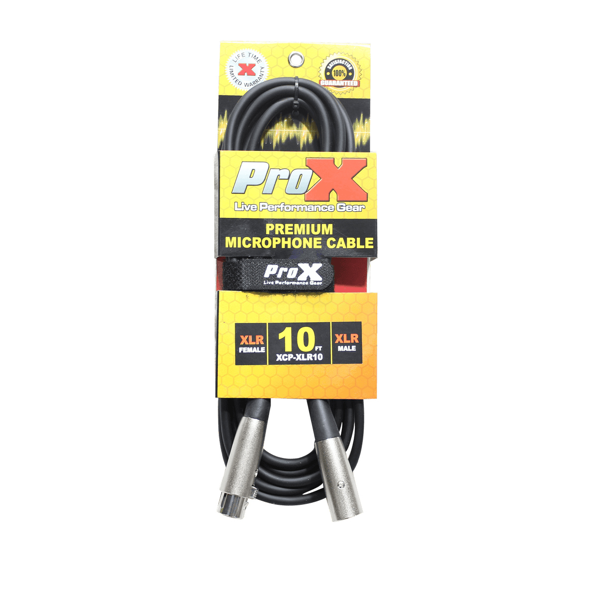 ProX 10 Ft. Balanced XLR3-F to XLR3-M Premium Audio Microphone Cable.