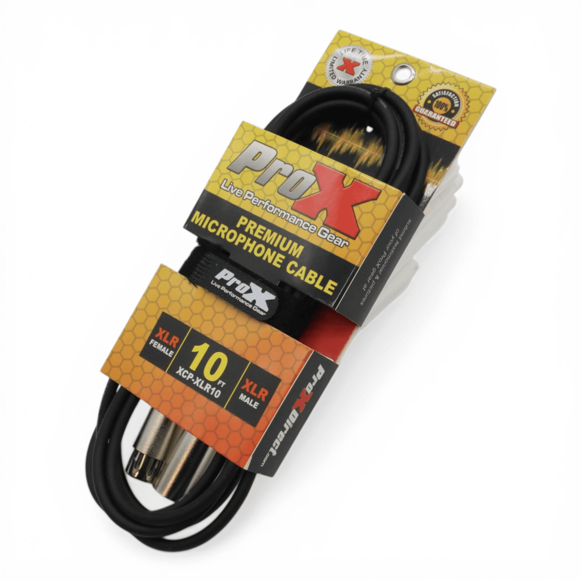 ProX 10 Ft. Balanced XLR3-F to XLR3-M Premium Audio Microphone Cable.