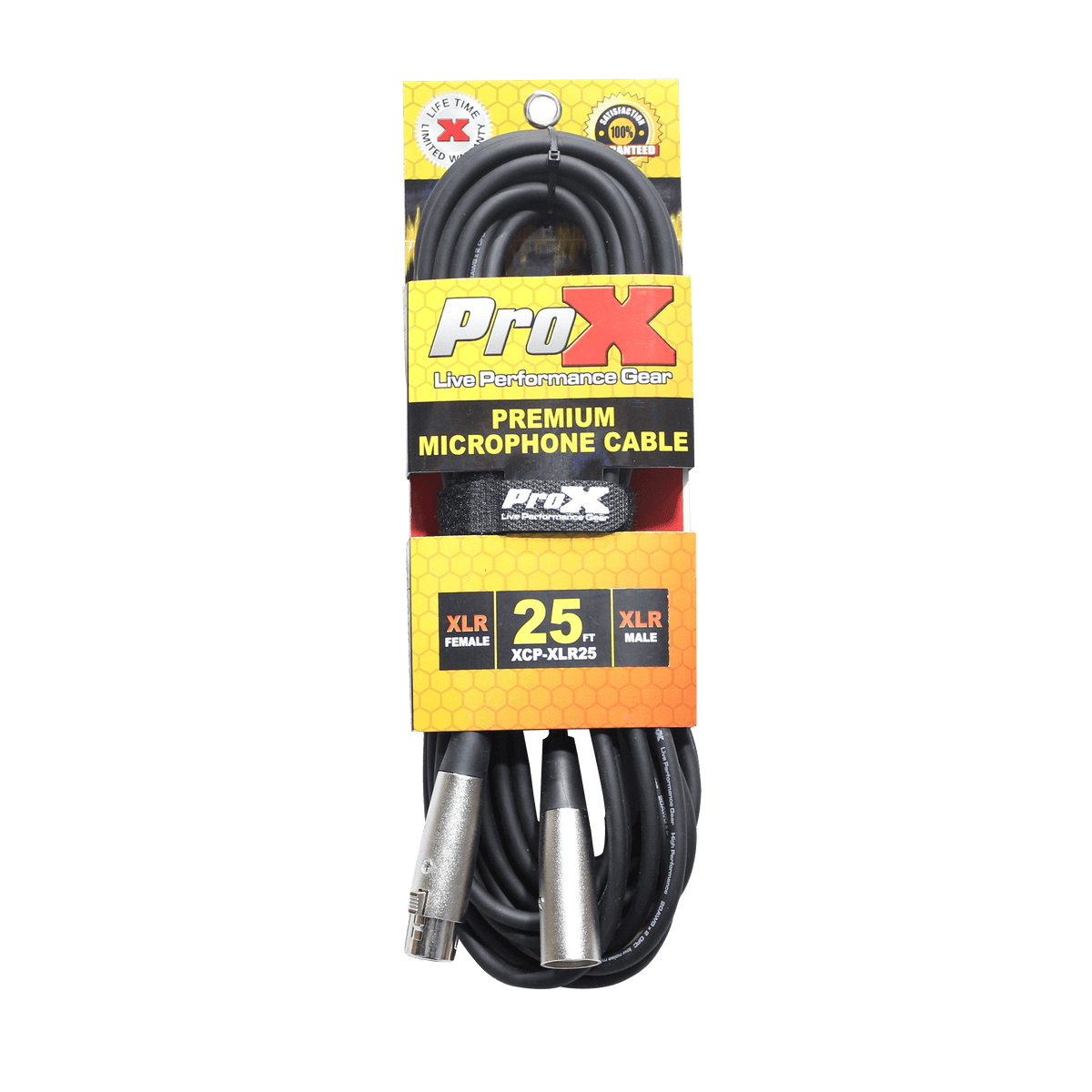 ProX 25 Ft. Balanced XLR-F to XLR-M Premium Audio Microphone Cable.