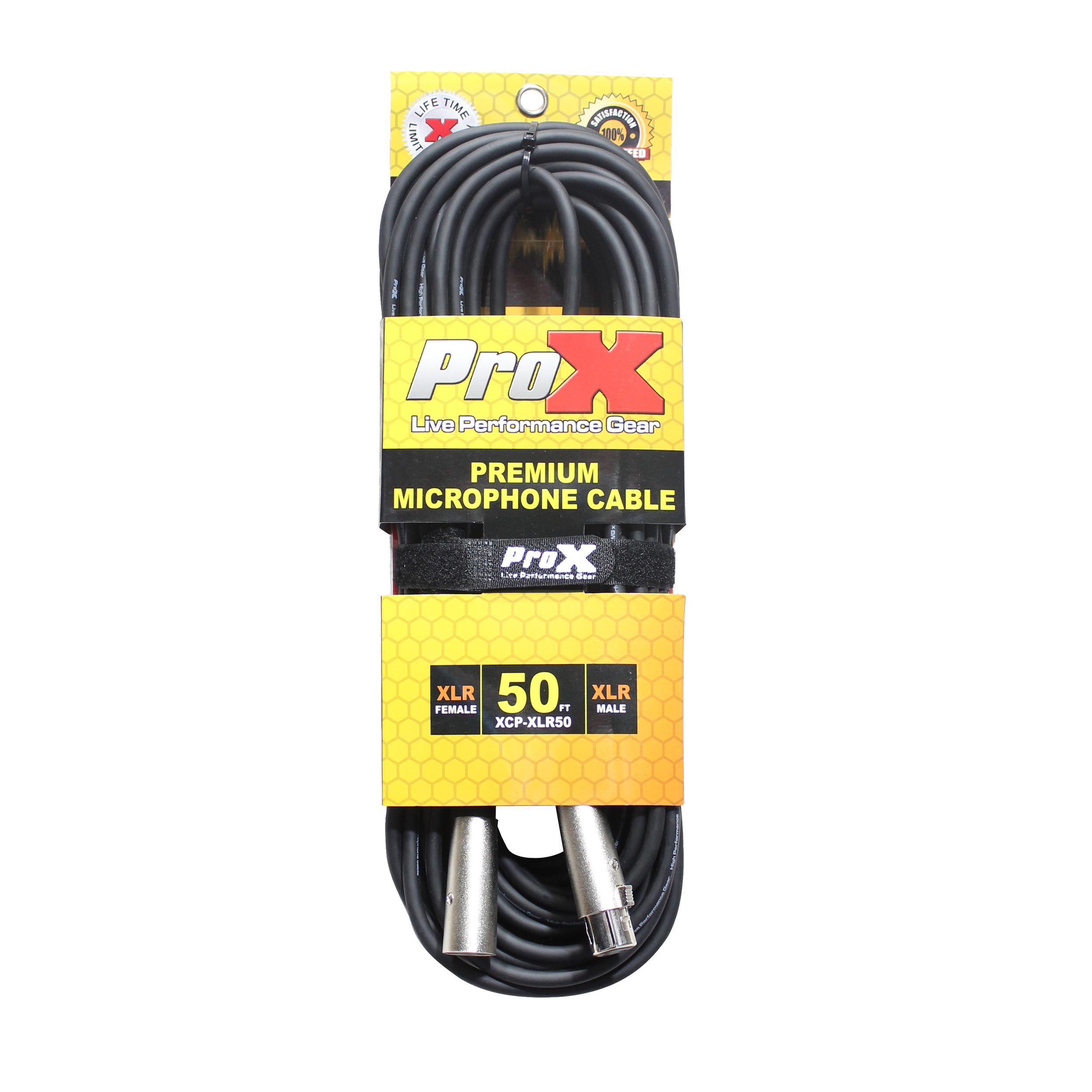 ProX 50 Ft. Balanced XLR3-F to XLR3-M Premium Audio-Microphone Cable