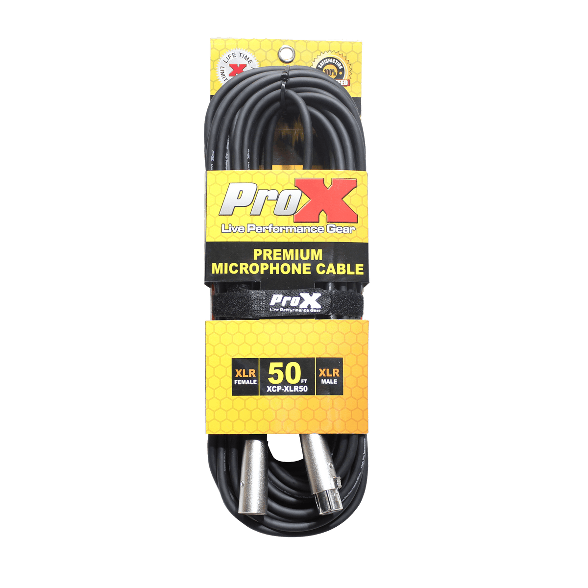 ProX 50 Ft. Balanced XLR3-F to XLR3-M Premium Audio-Microphone Cable.