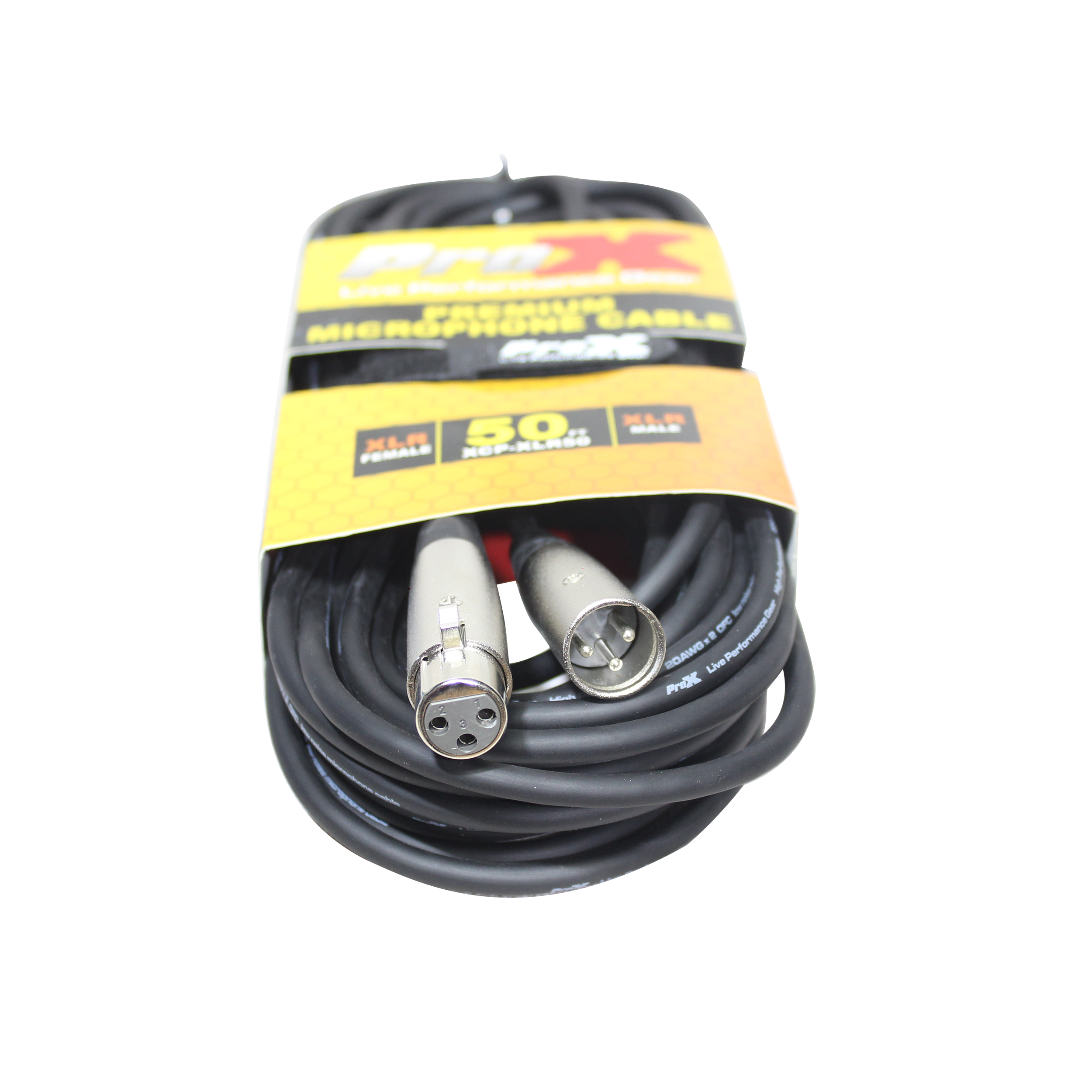 ProX 50 Ft. Balanced XLR3-F to XLR3-M Premium Audio-Microphone Cable