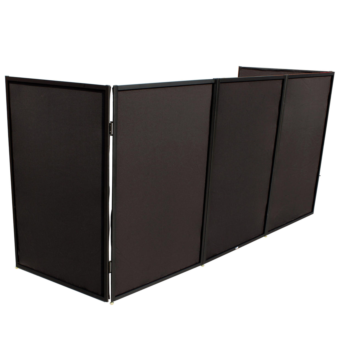 ProX 5 Panel Black Frame DJ Facade W-Stainless Quick Release 180 Deg. Hinges.