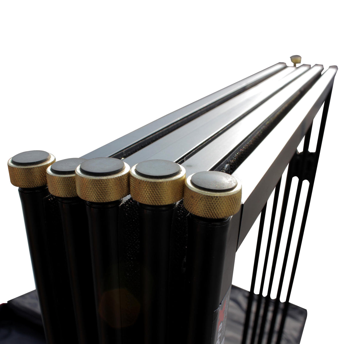 ProX 5 Panel Black Frame DJ Facade W-Stainless Quick Release 180 Deg. Hinges.