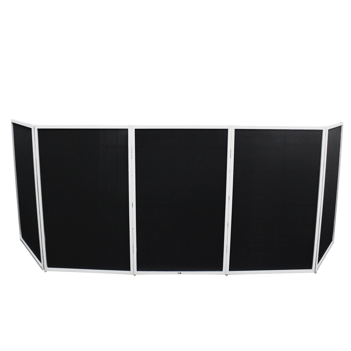 ProX 5 Panel - White Frame DJ Facade W-SS Quick Release 180° Hinges.