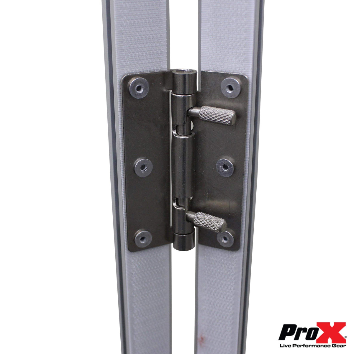 ProX 5 Panel Silver Frame DJ Facade W/ Stainless Quick Release 180 Deg Hinges.