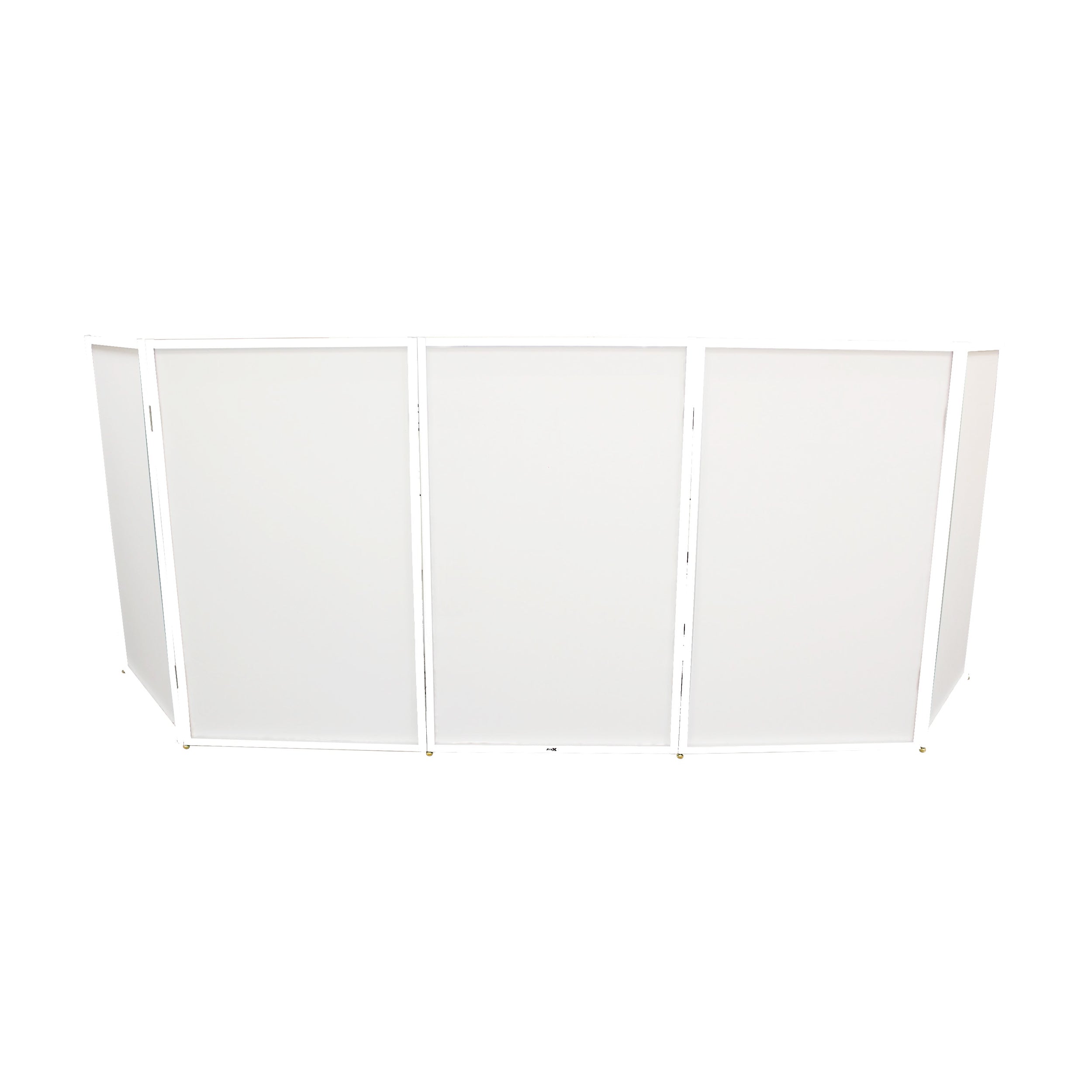 ProX 5 Panel - White Frame DJ Facade W-SS Quick Release 180° Hinges
