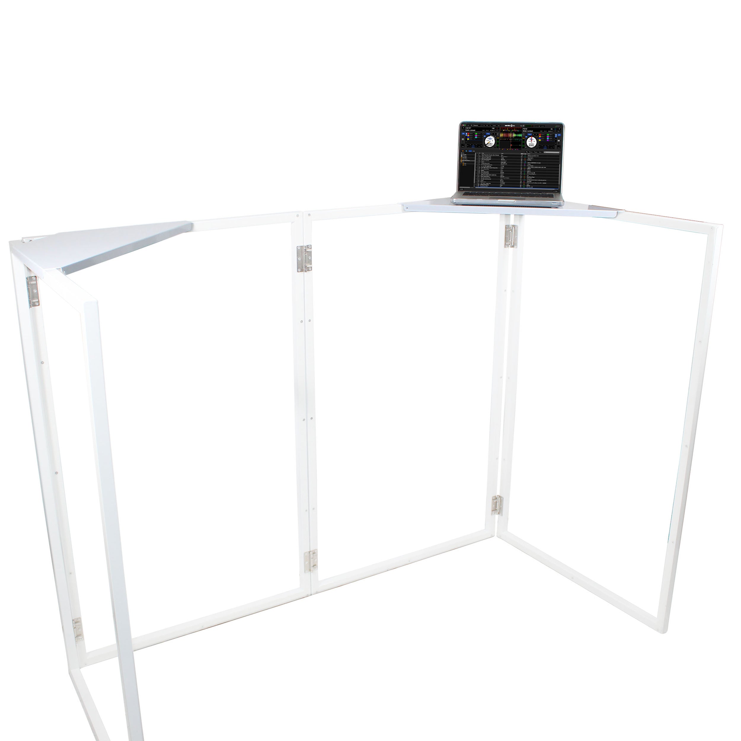 ProX Universal Set of Corner Shelves for DJ Facades White Finish