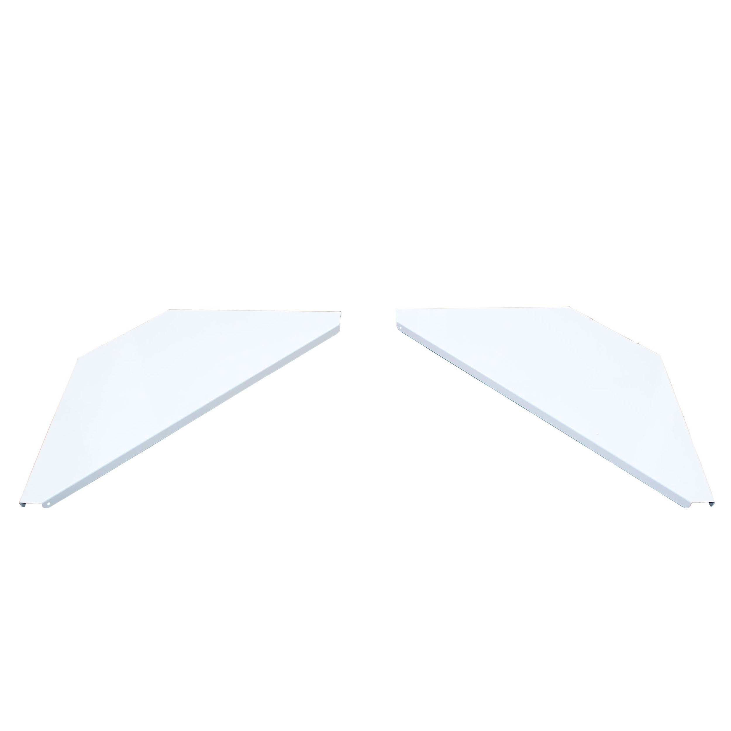 ProX Universal Set of Corner Shelves for DJ Facades White Finish