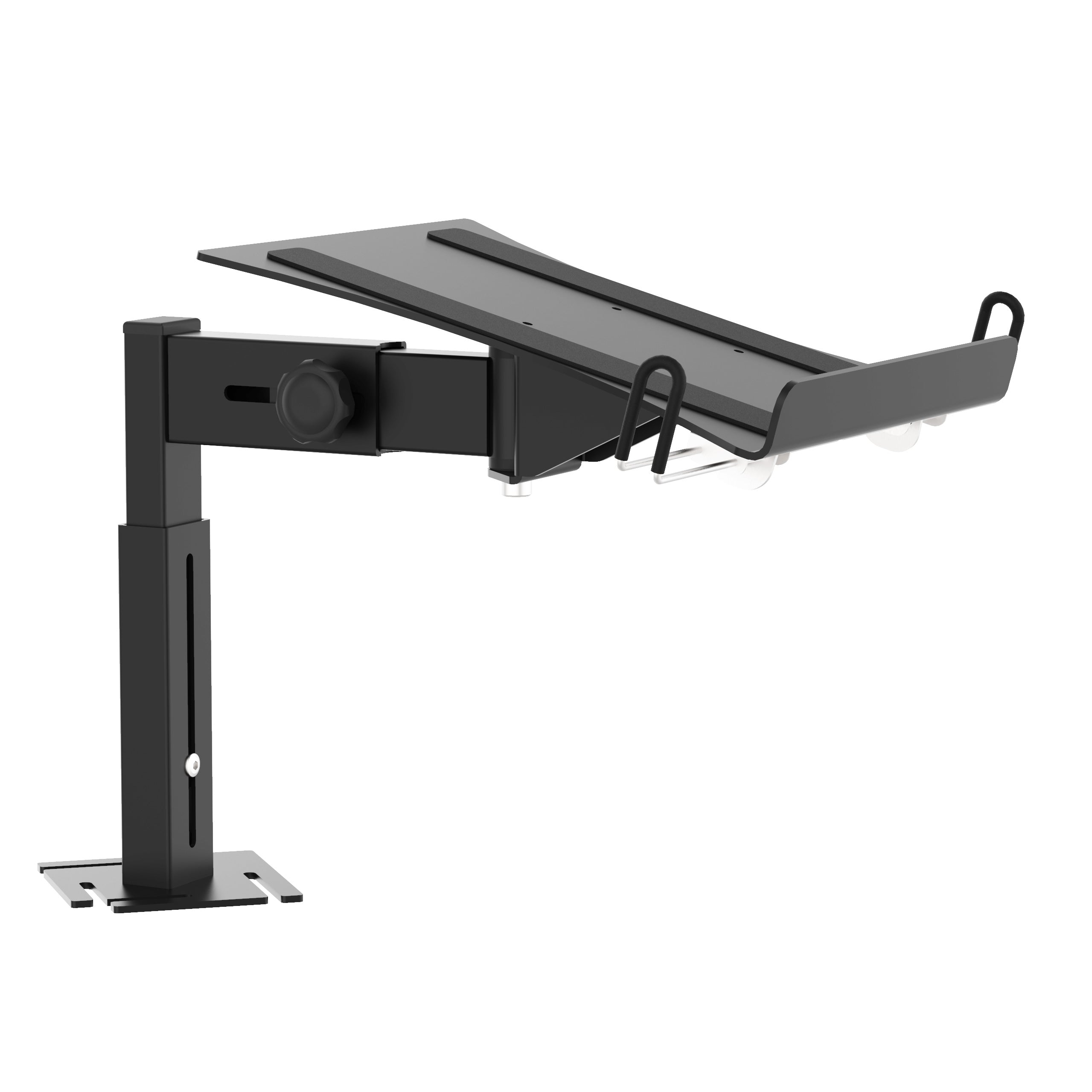 ProX BLACK Universal Side Laptop Shelf Mounting Stand for B3 DJ Table Workstation by Humpter
