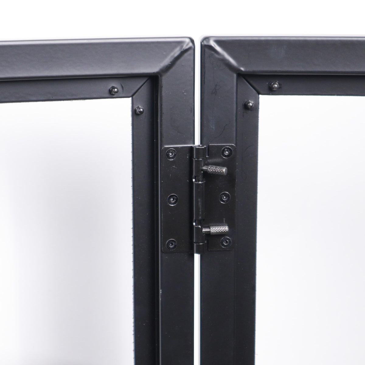 ProX LUNA DJ Facade 5 Panel Curved with Black White Scrim Kit Black Hardware.