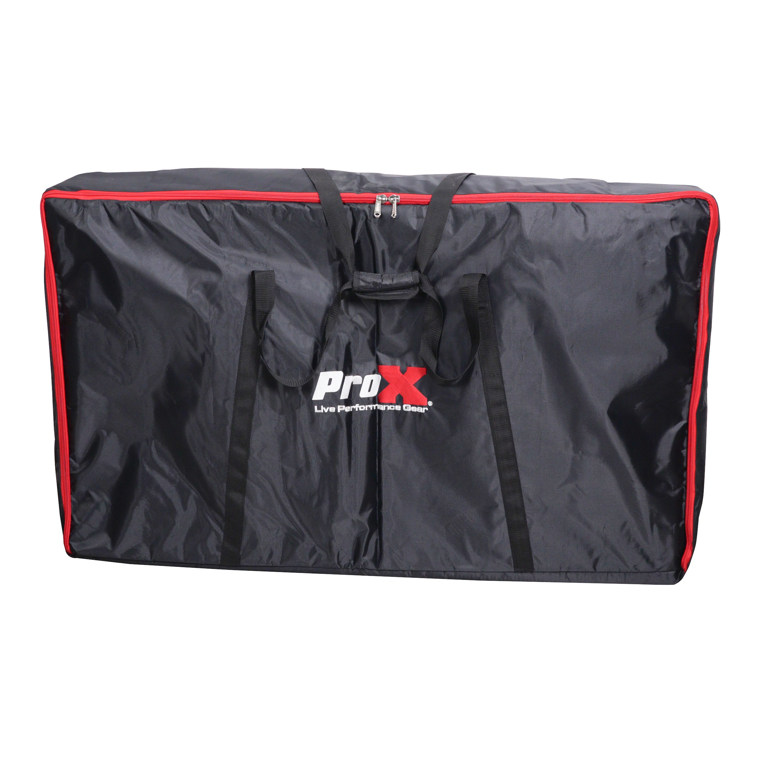 ProX LUNA DJ Facade 5 Panel Curved with Black White Scrim Kit Black Hardware